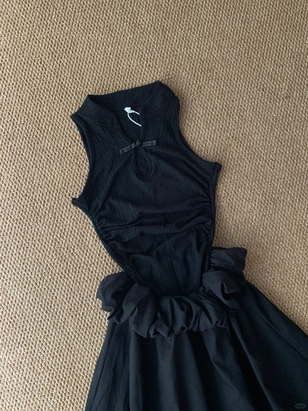Black Tank and Puffy Skirt Y2K Mini Dress