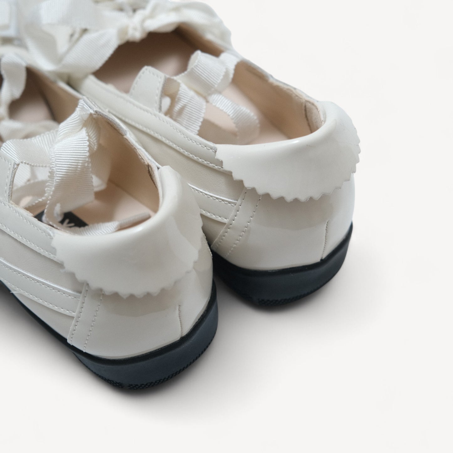 White Lace Bow Balletcore Sneakers Balletsneaker Flats