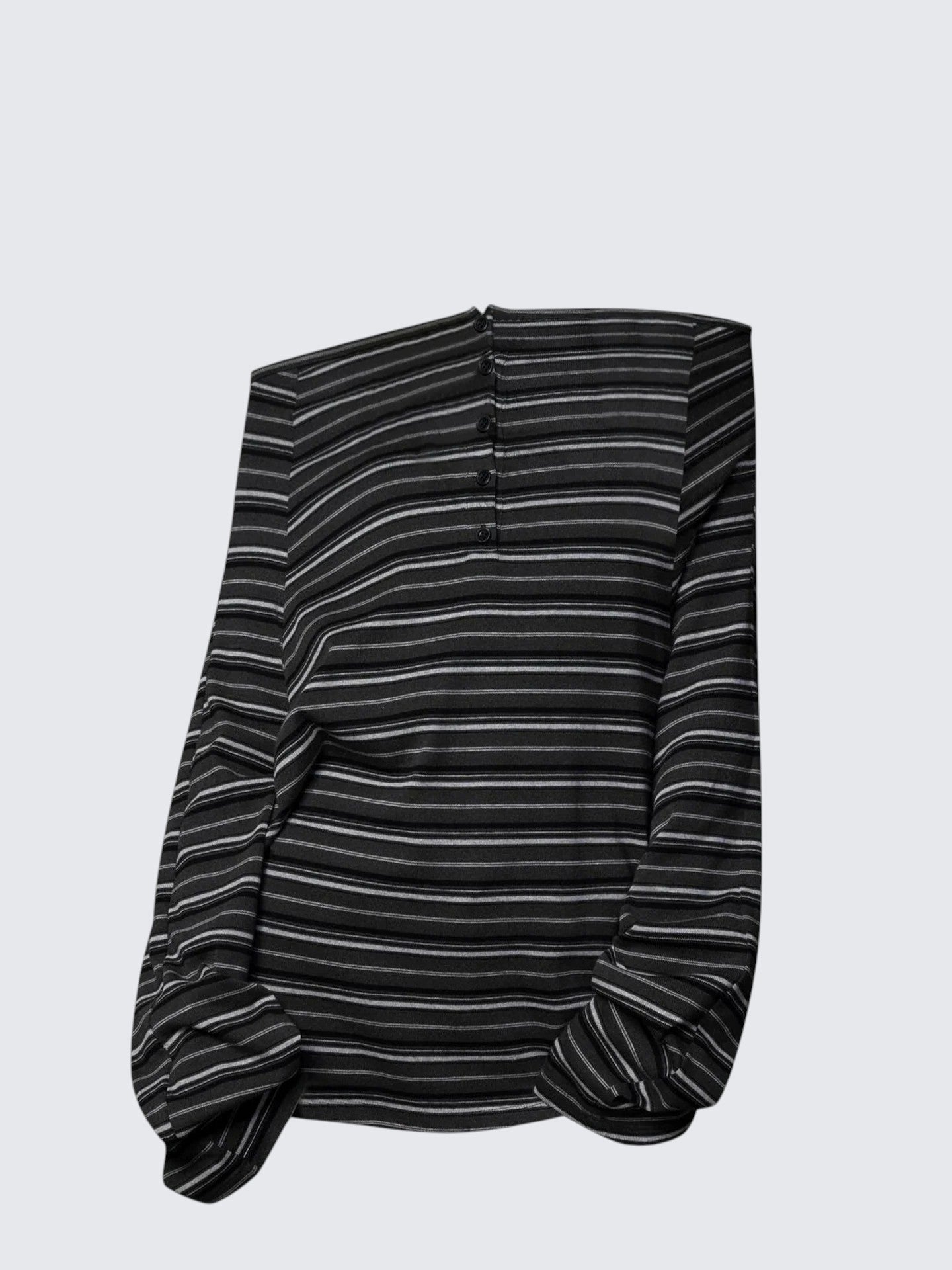 Vintage Striped Off-Shoulder Top