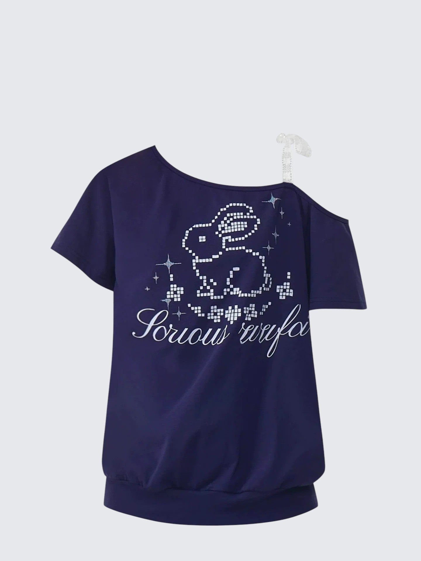 American Vintage Rabbit Lace Tie T-Shirt