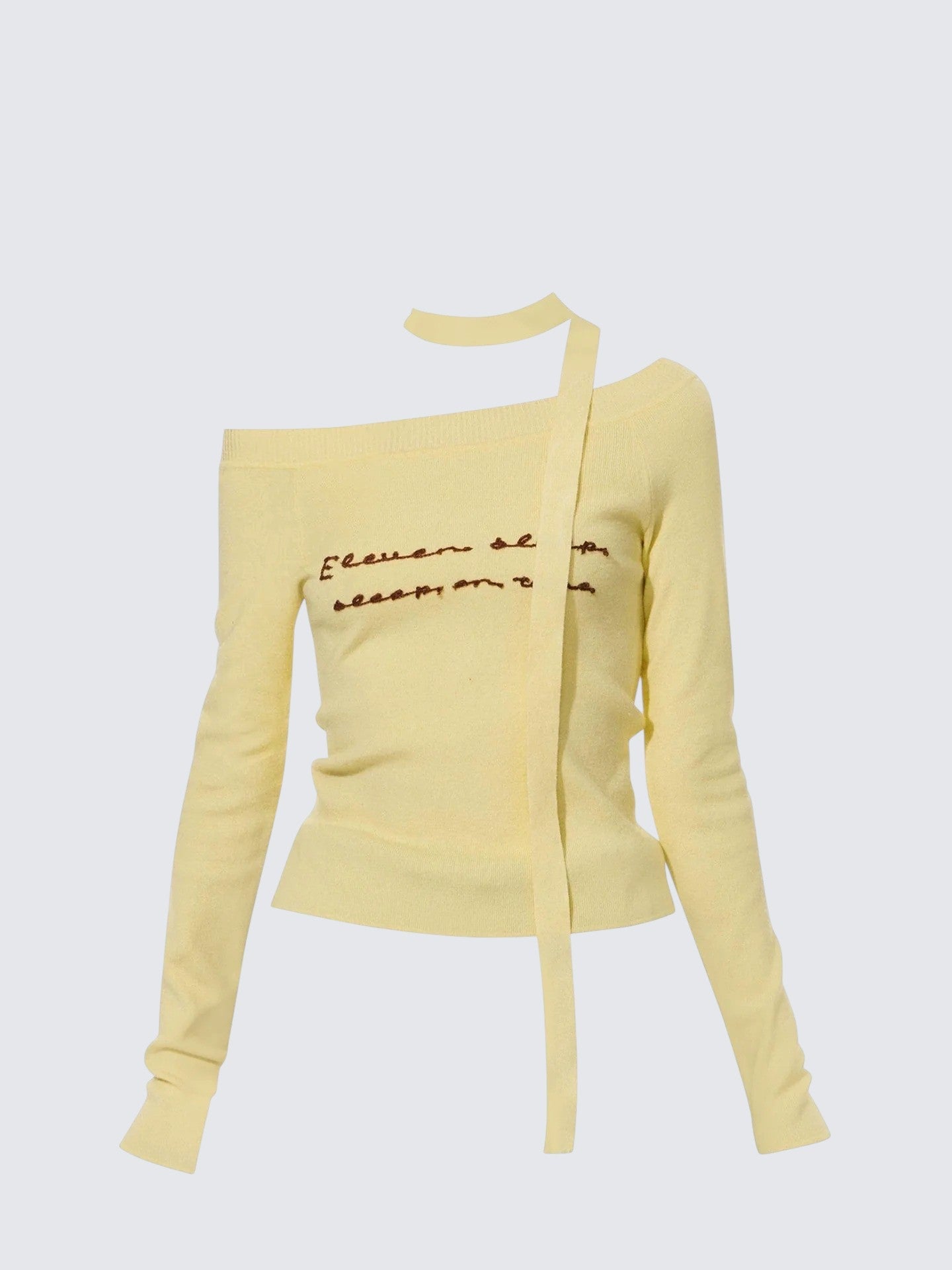 Dopamine Off Shoulder Knit Sweater Women