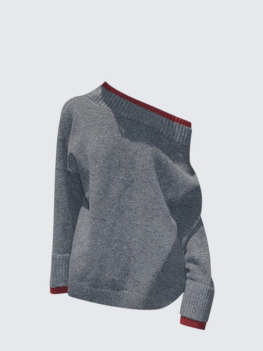 American Layered Shoulder Turtleneck Knit
