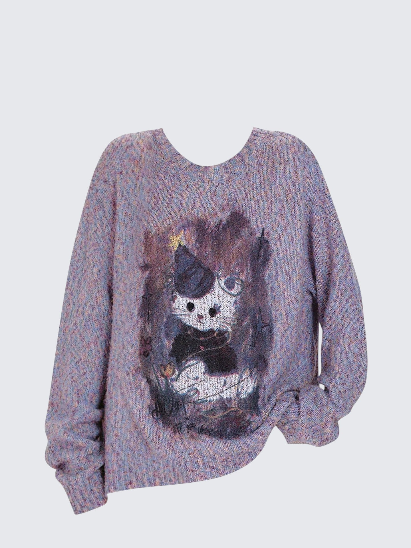 American Retro Graphic Knit Sweater