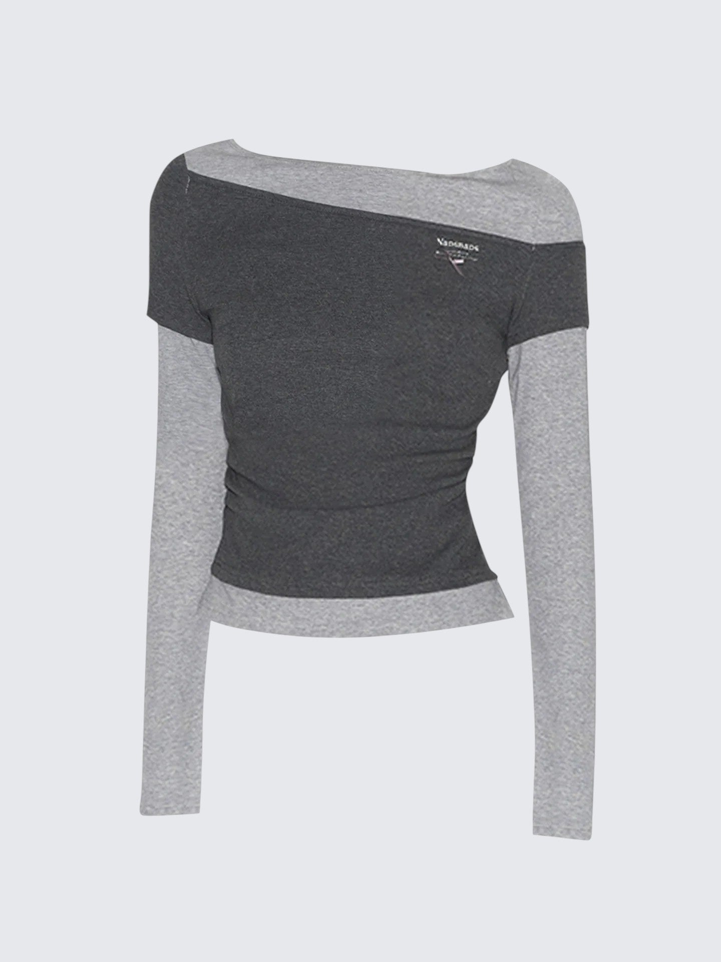 American Vintage Asymmetric Faux Two-Piece T-Shirt