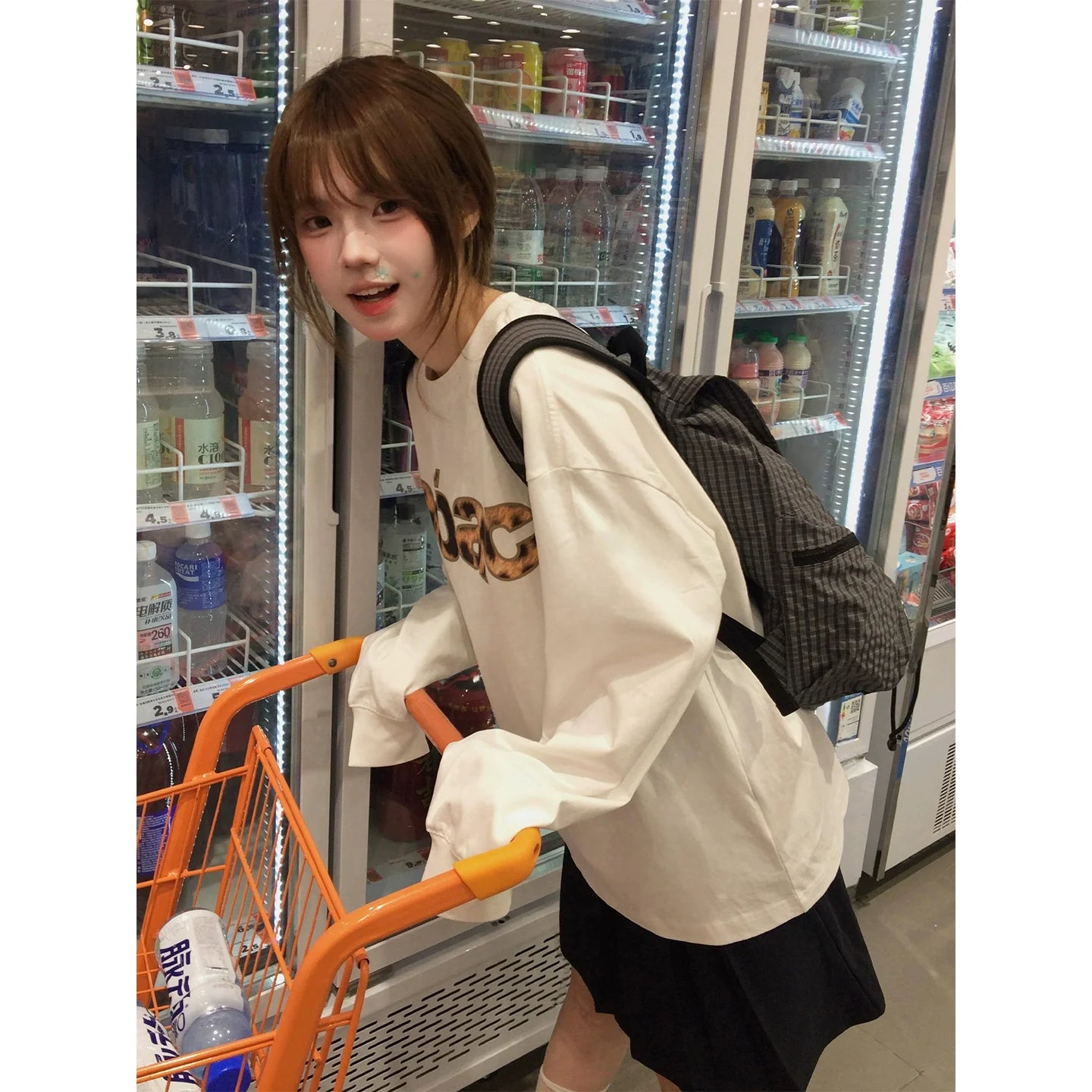 American Vintage Leopard Print Long Tee