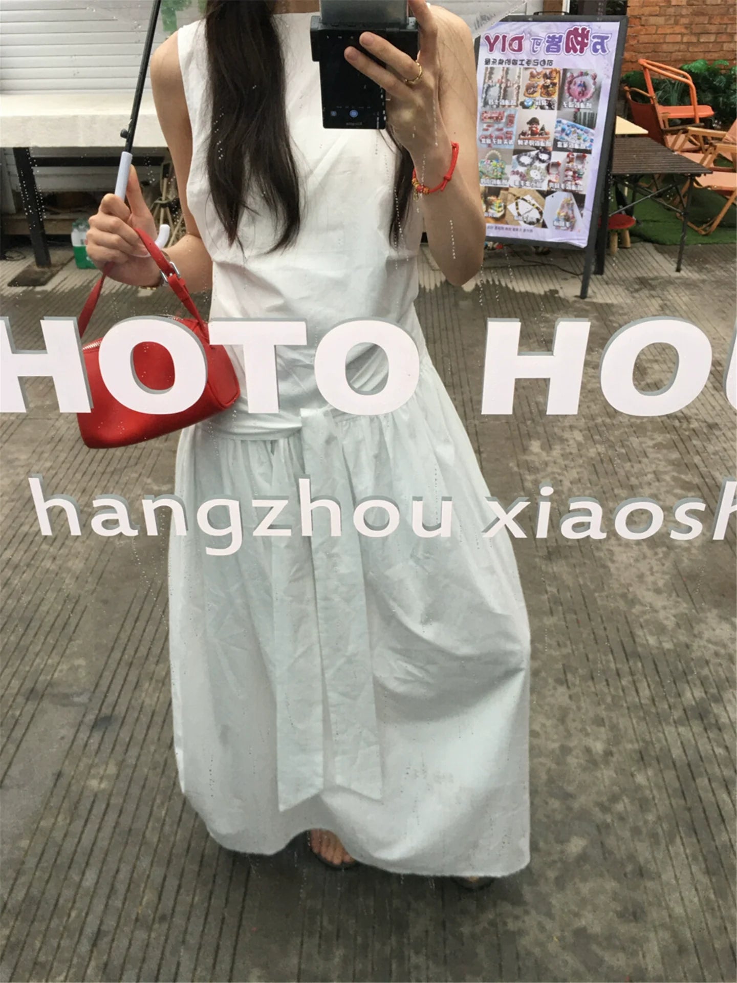 Nautical-Inspired Sleeveless Wrap Midi Dress