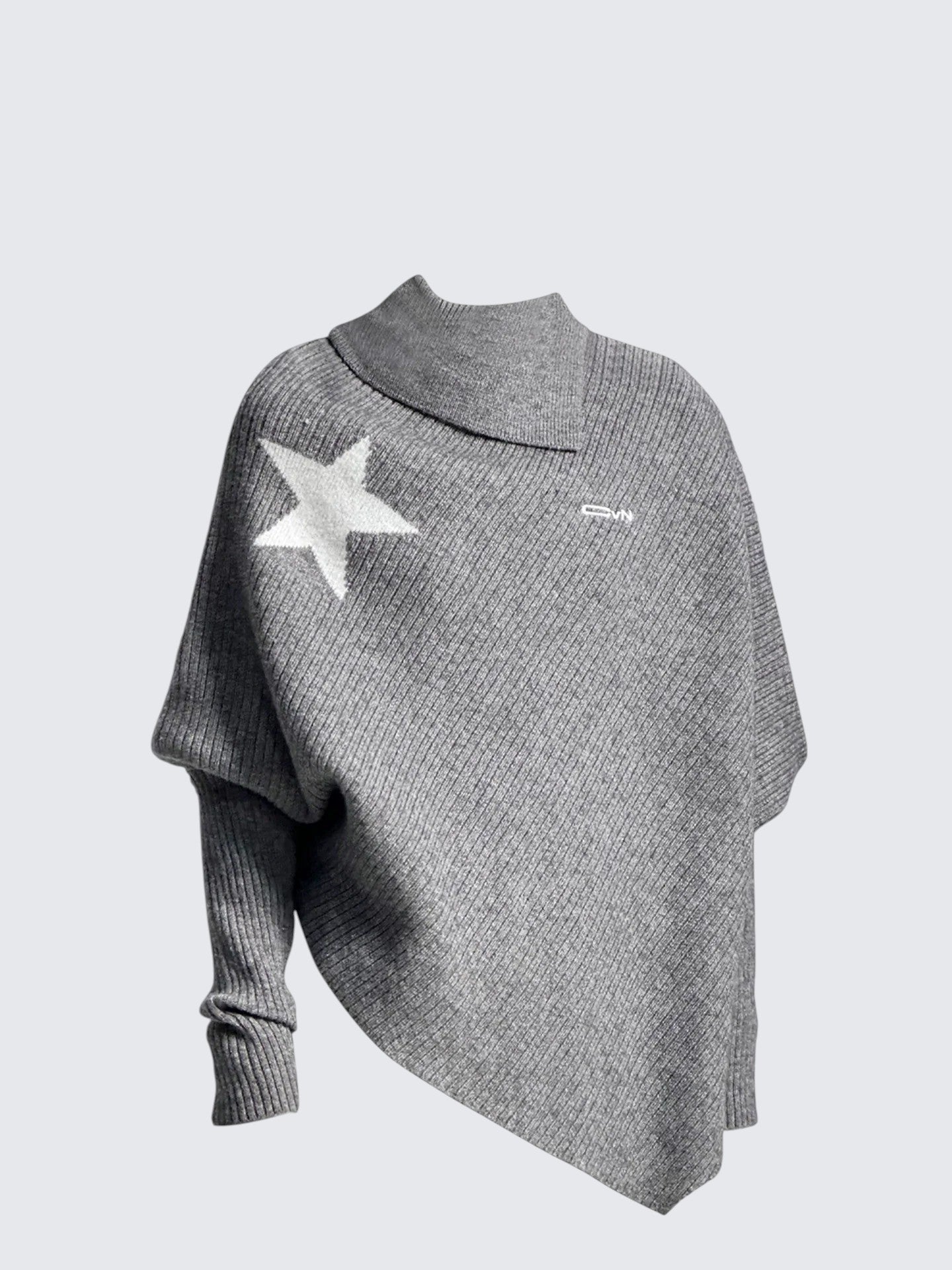 Star Cape Knit Sweater Women