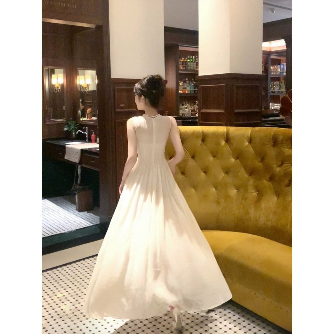 French Shimmer Tulle Knot Gown Dress