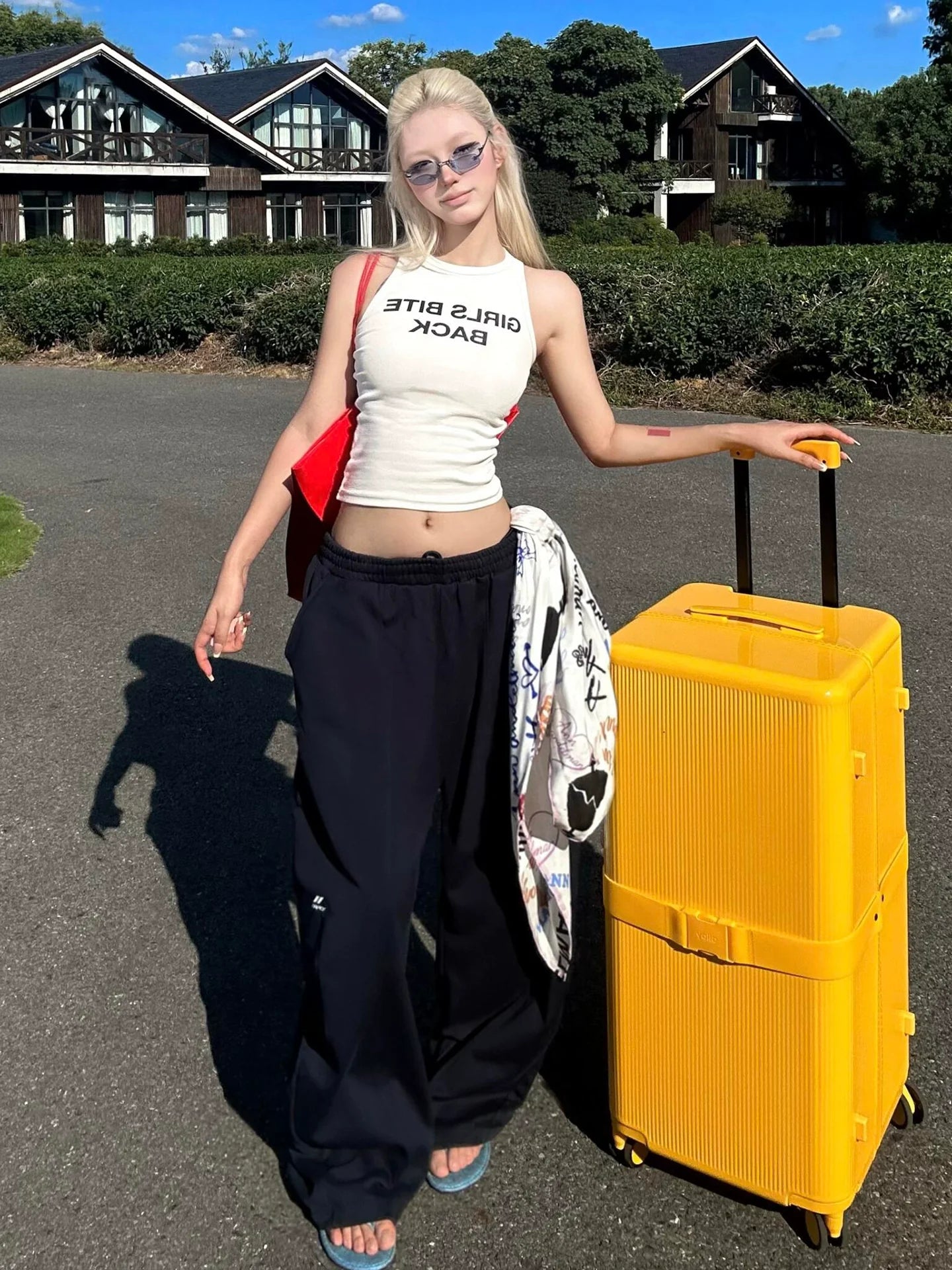 American Retro Baggy Sweatpants Autumn Casual Wide-Leg Lazy Fit Blade Pants