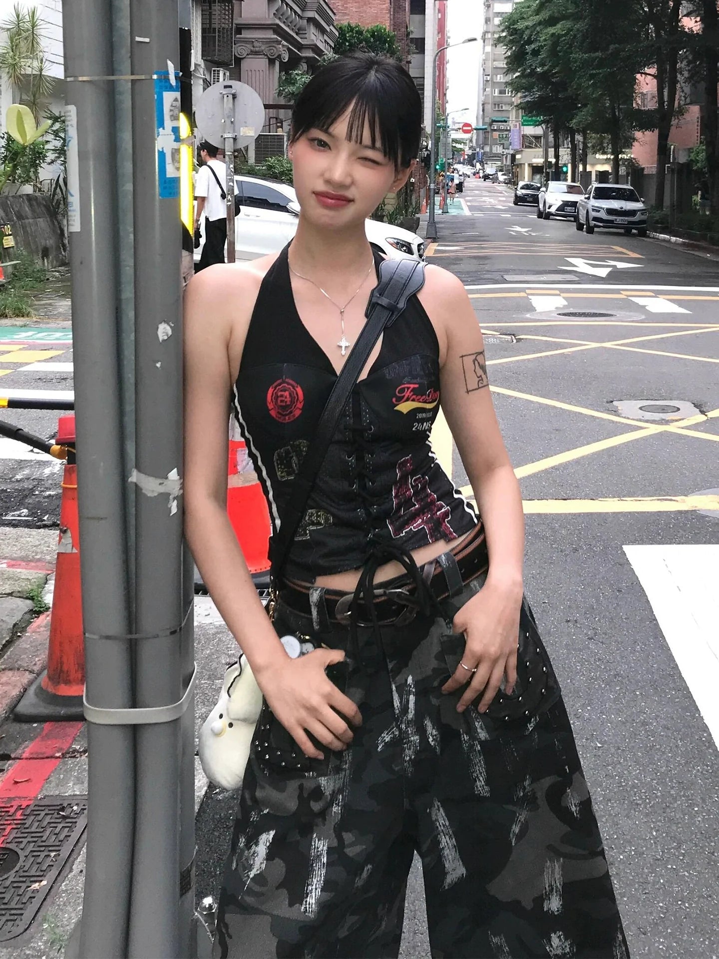 Retro Sports Jersey Cami Adjustable Tank Top