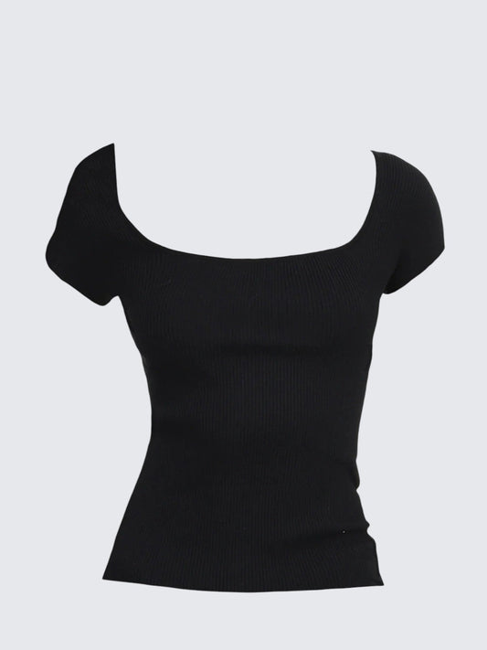 American Square Neck Short Top