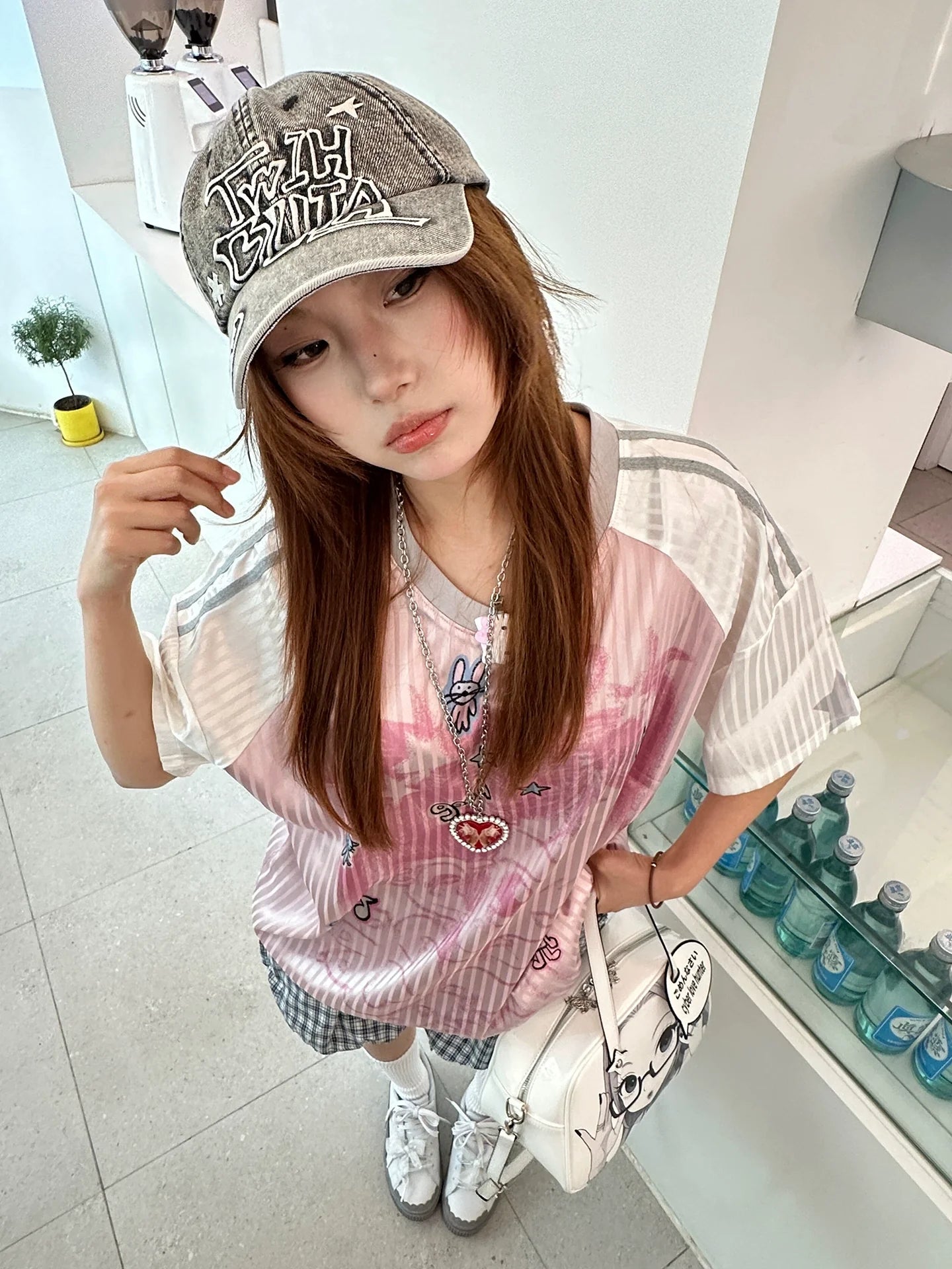 American Vintage Pink Jersey Tee