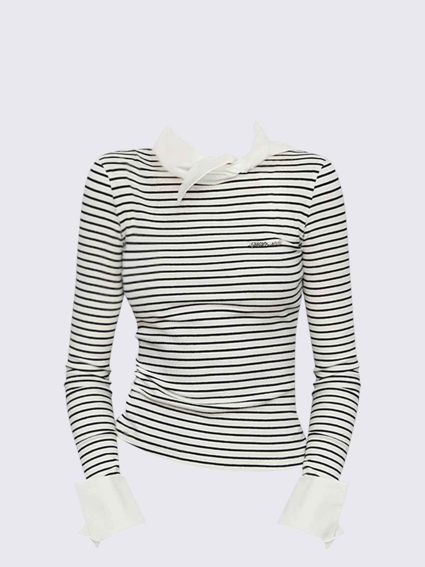 Bow Stripe Layered Tee