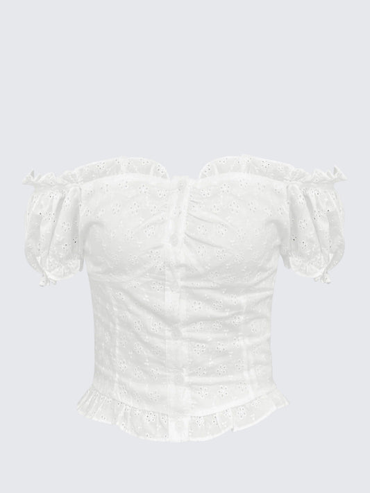 Pure Aesthetic Cutout One-Shoulder Top