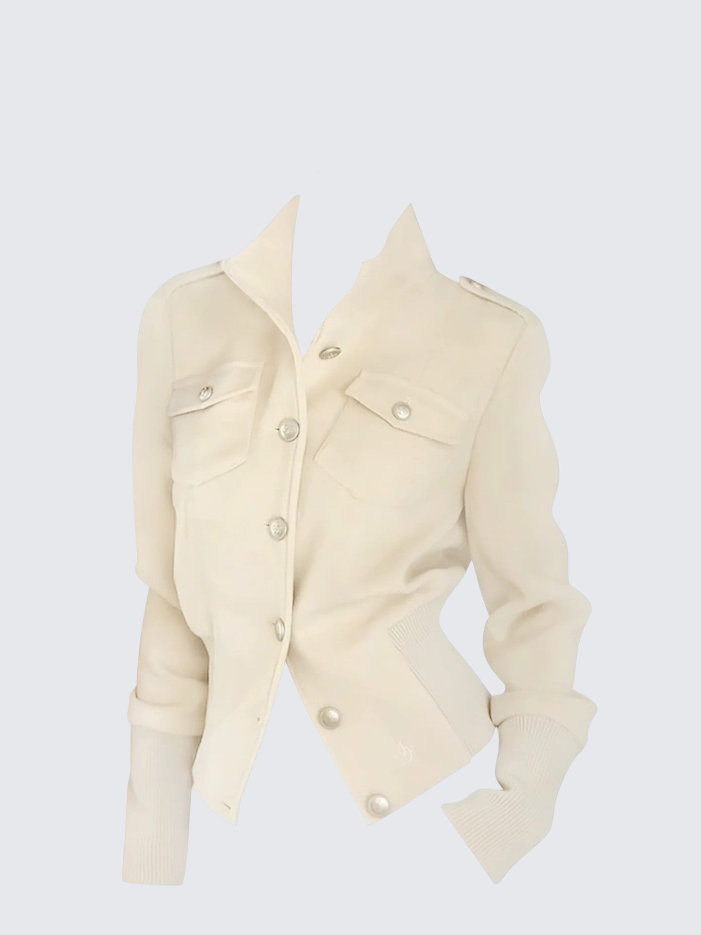 Fitted Stand Collar Jacket Women