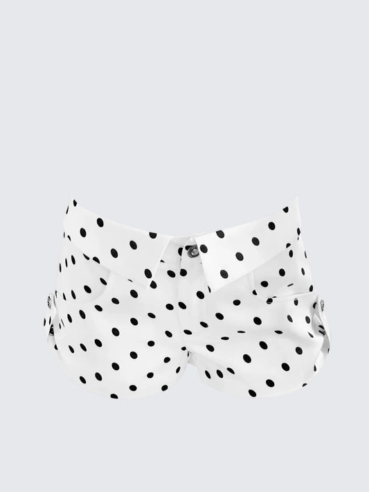 Polka Dot Folded Shorts