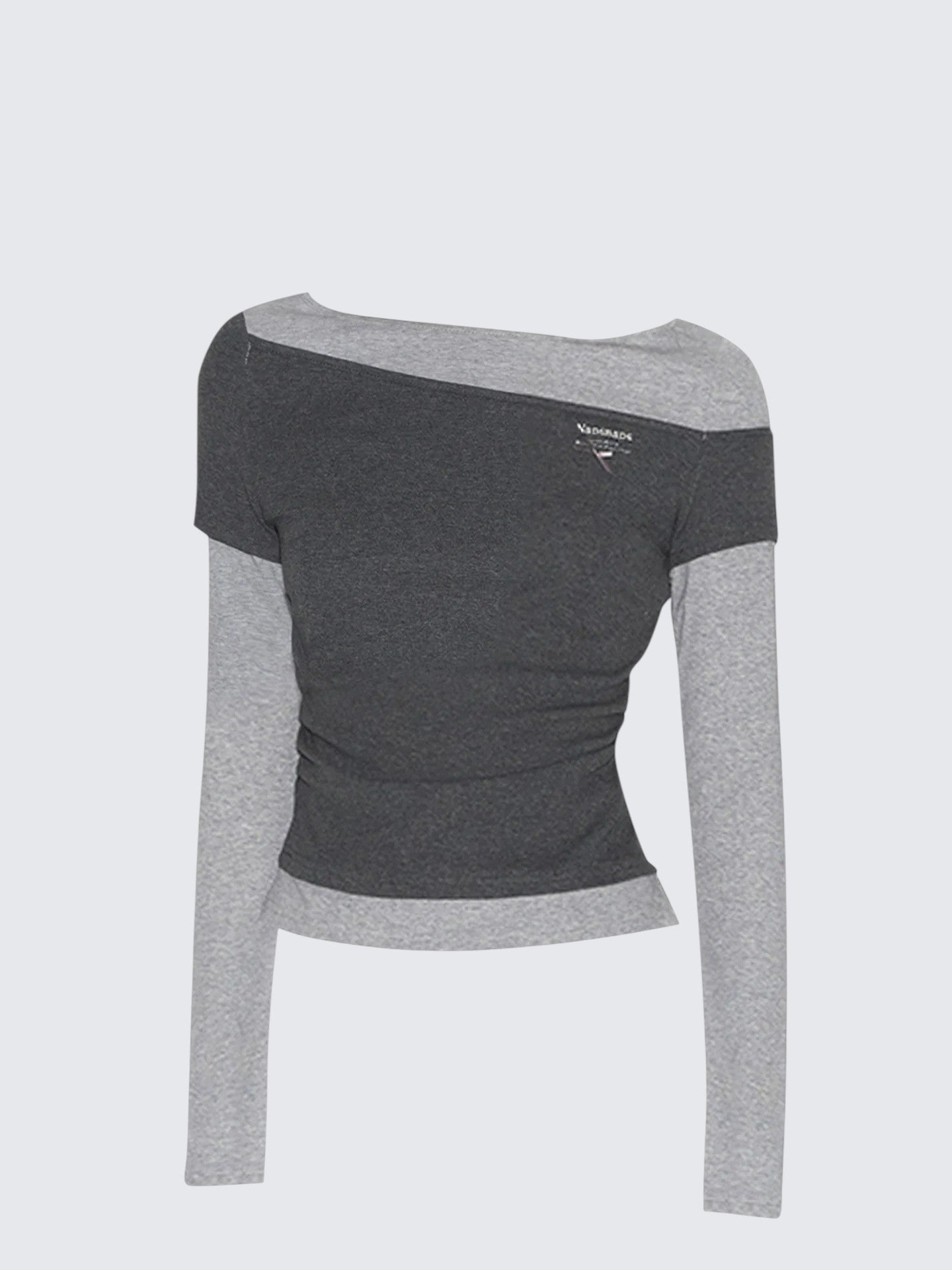 American Vintage Asymmetric Faux Two-Piece T-Shirt