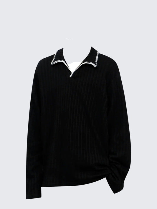 Polo Collar Sweater Women