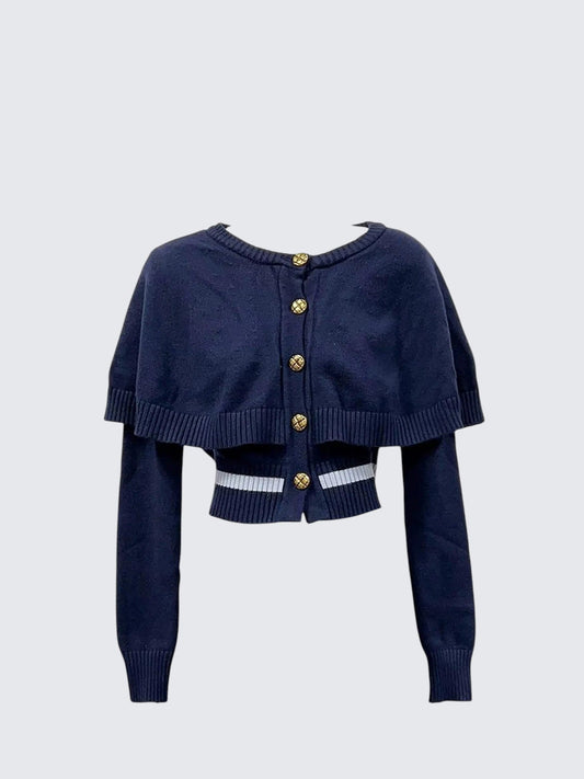 Knit Cape Cable Cardigan