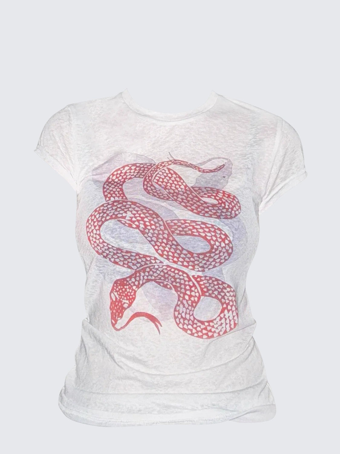 Y2K Millennial Snakeprint Tee