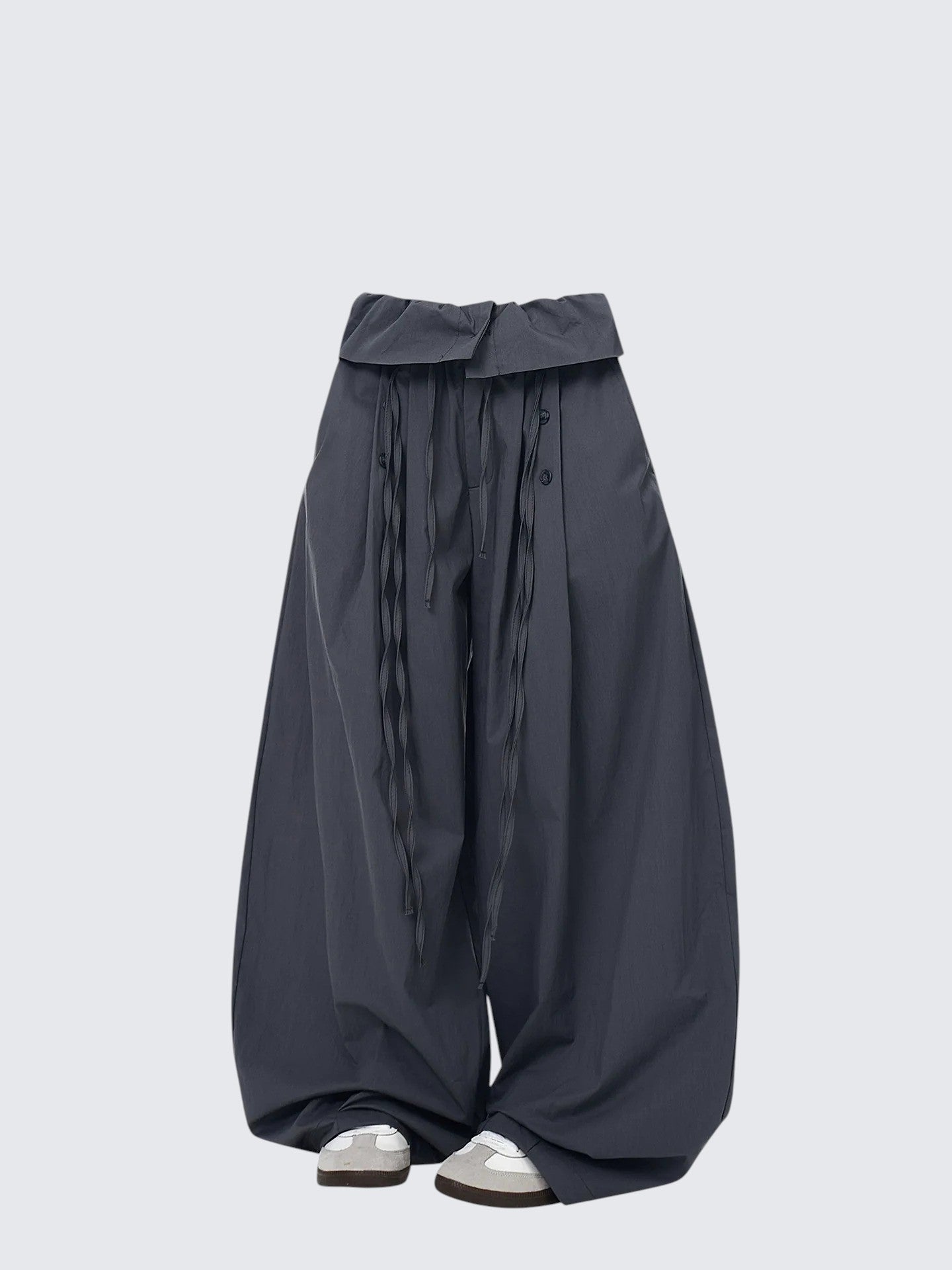 Vintage Ruffle Drawstring Pants