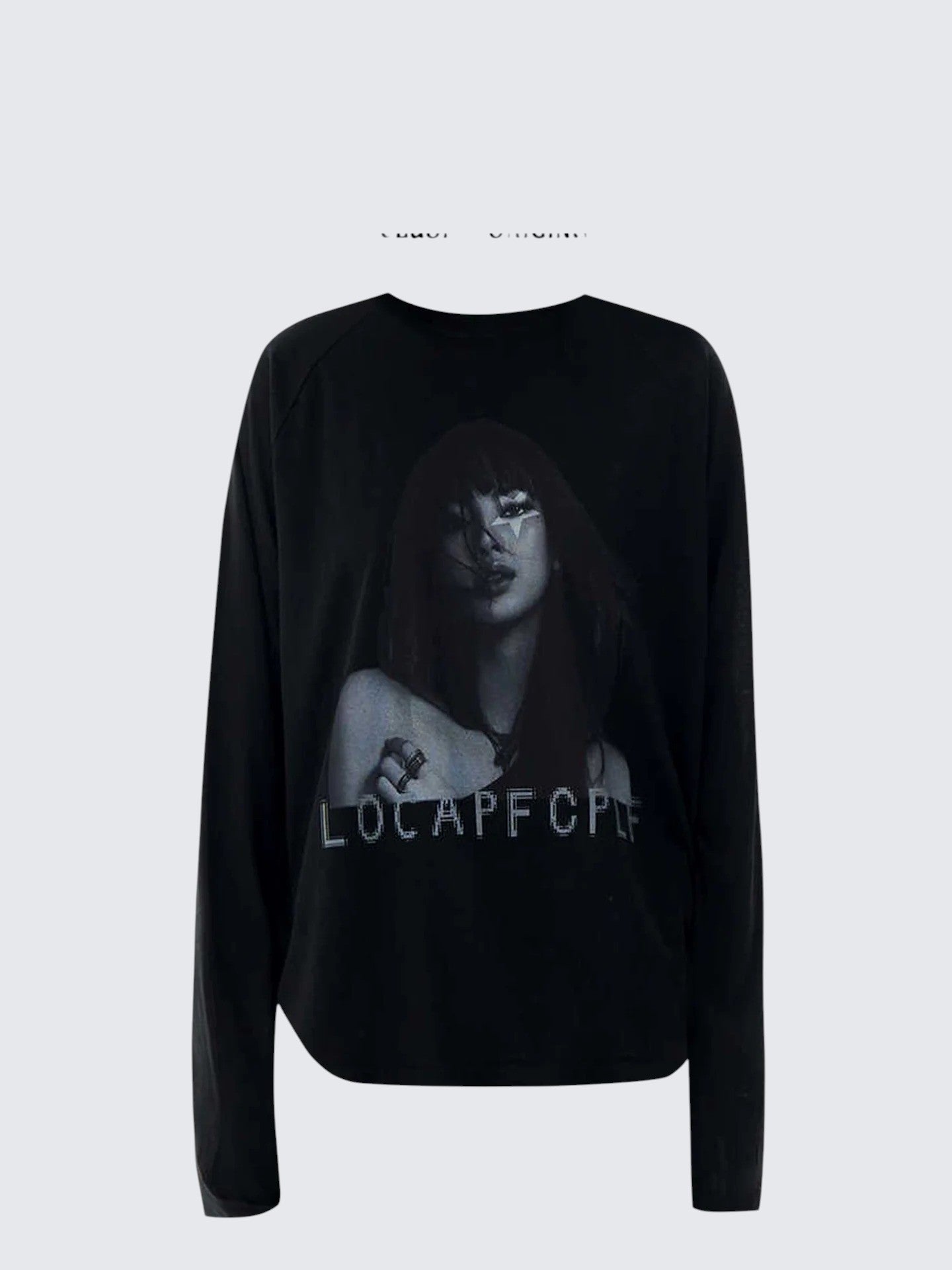 Retro Graphic Long Sleeve Tee Women Cotton