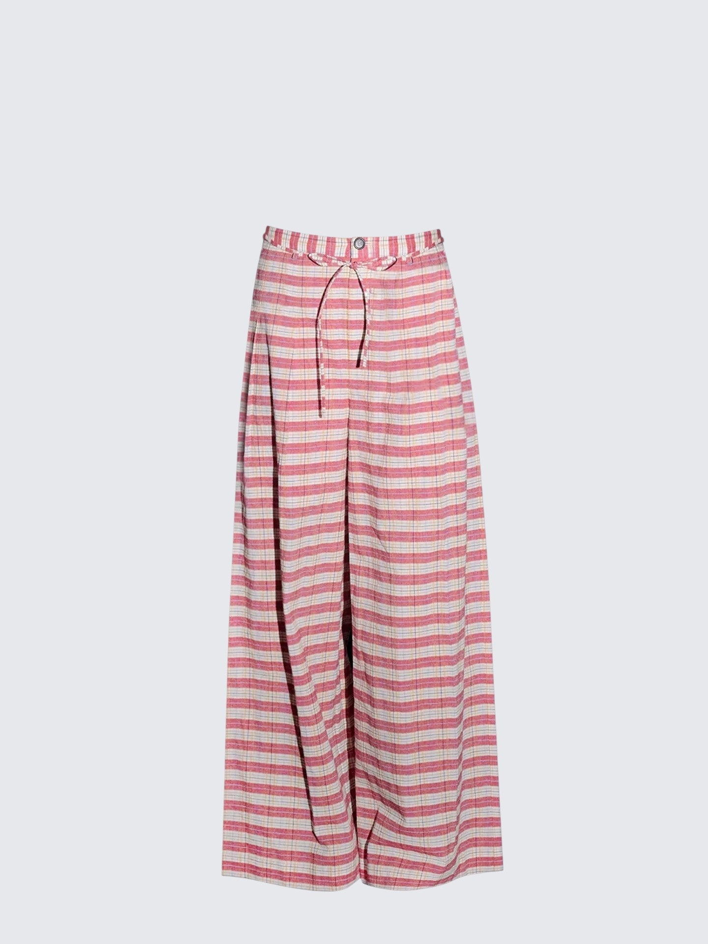 Vintage Red Stripe Wide Leg Pants