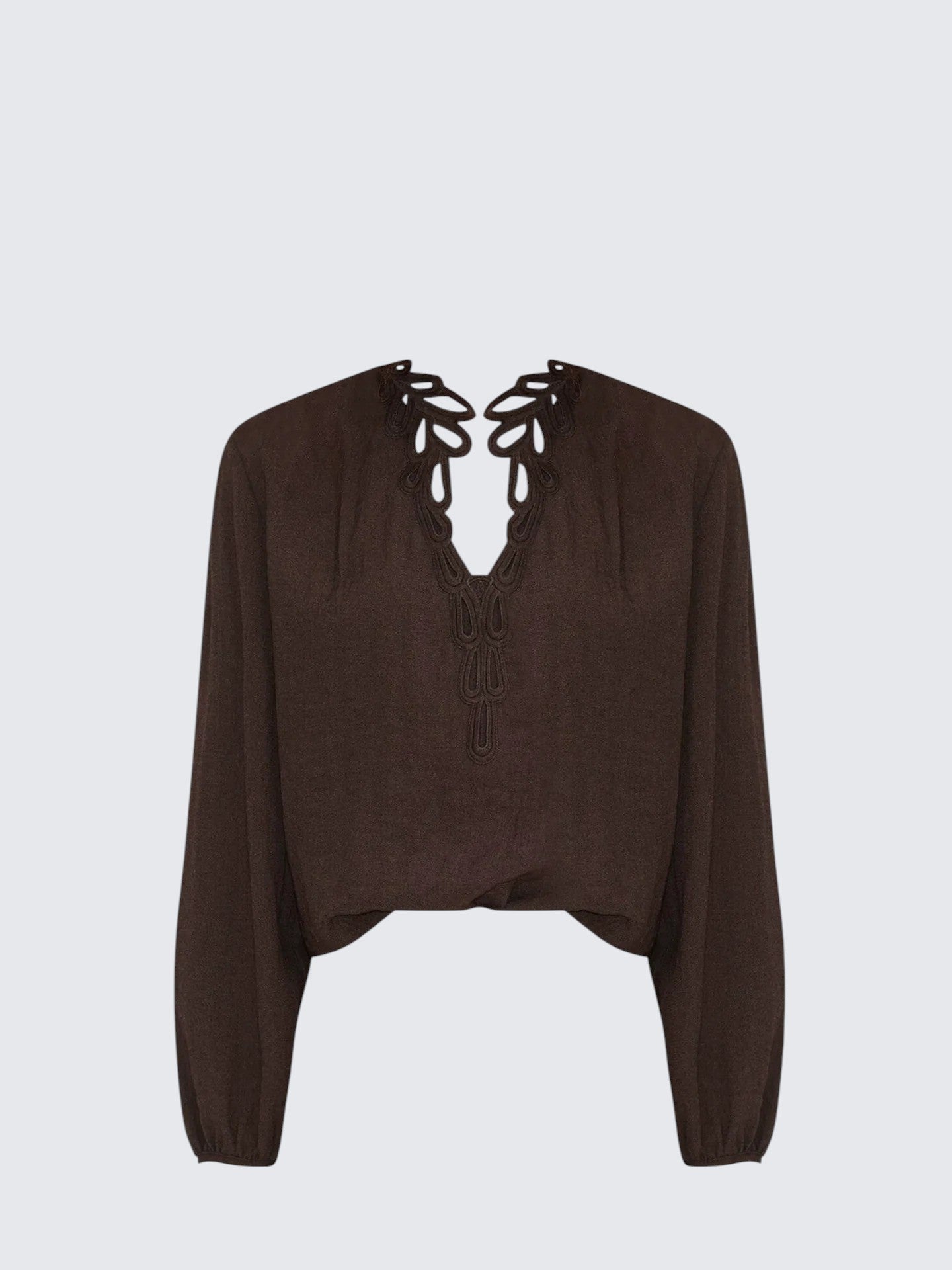 French Lace Collar Shirt Women