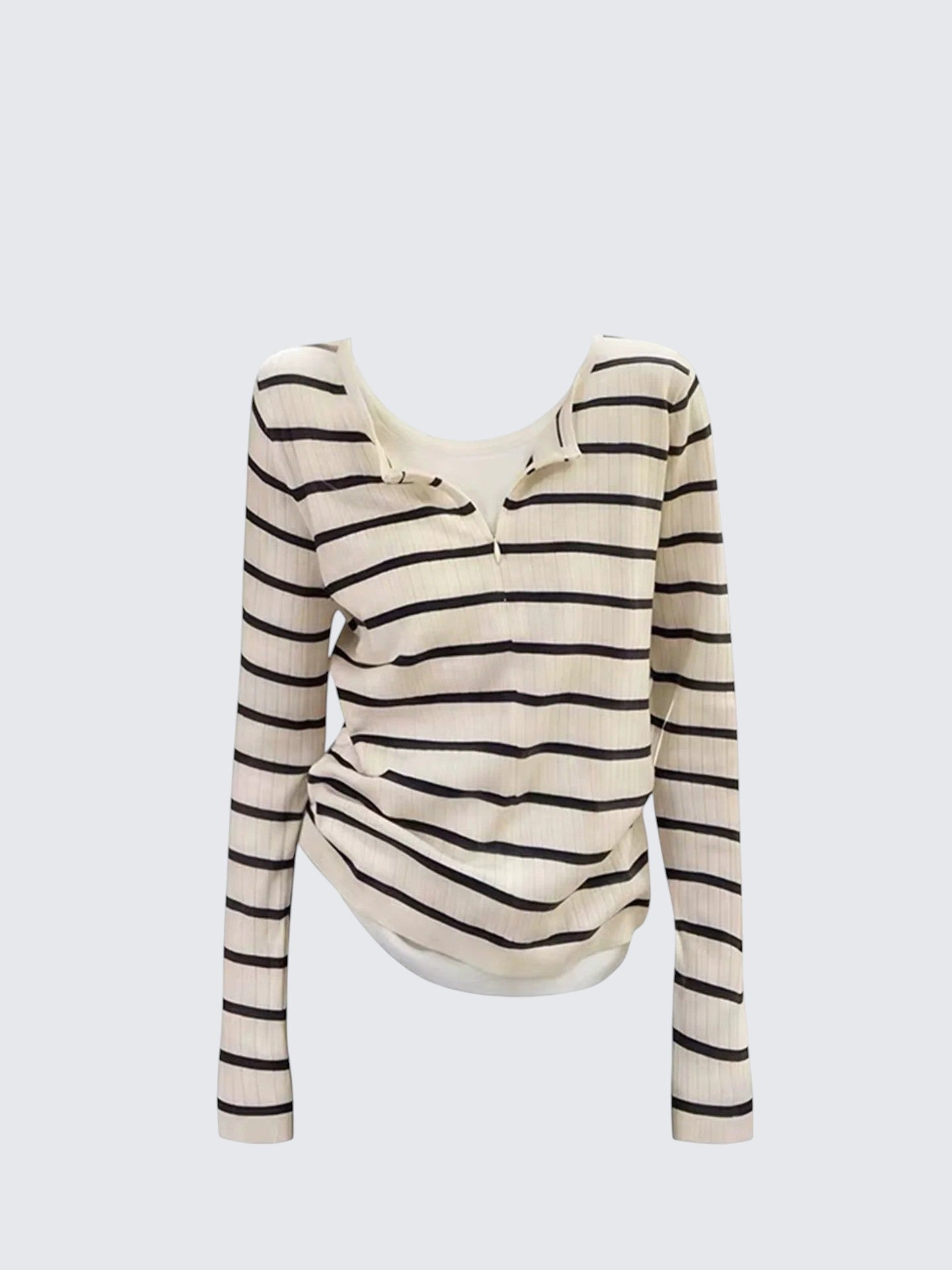 Striped Layered Long Sleeve Top