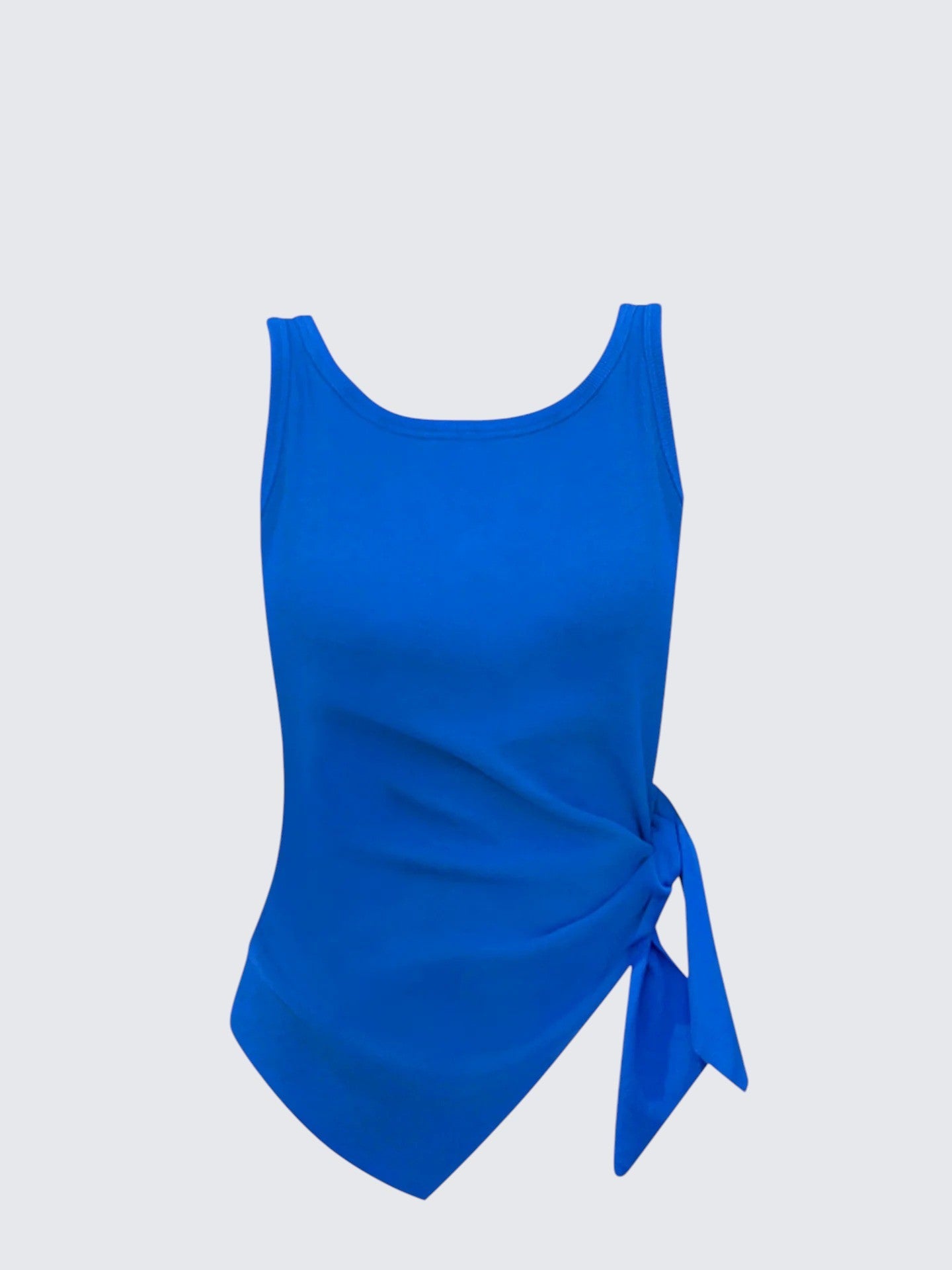 American Blue Strappy Asymmetrical Tank Top