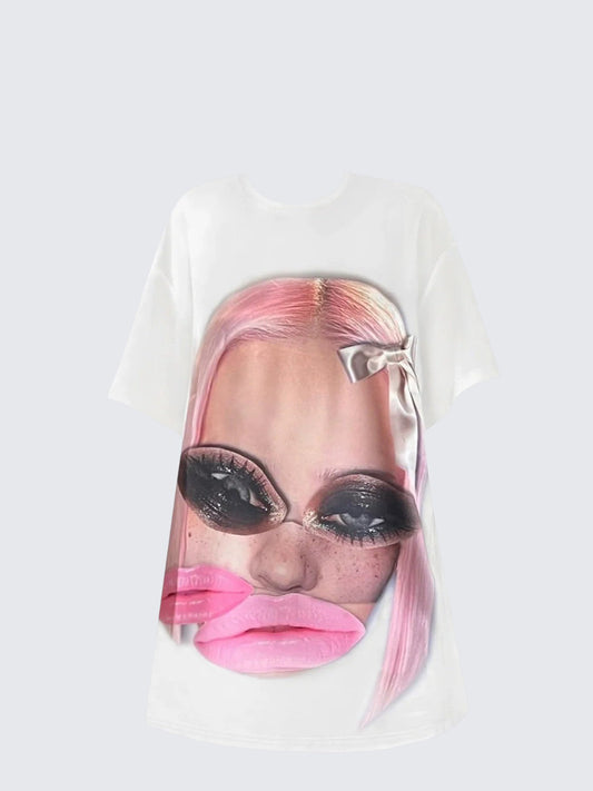 American Street Prank Print Cotton Tee