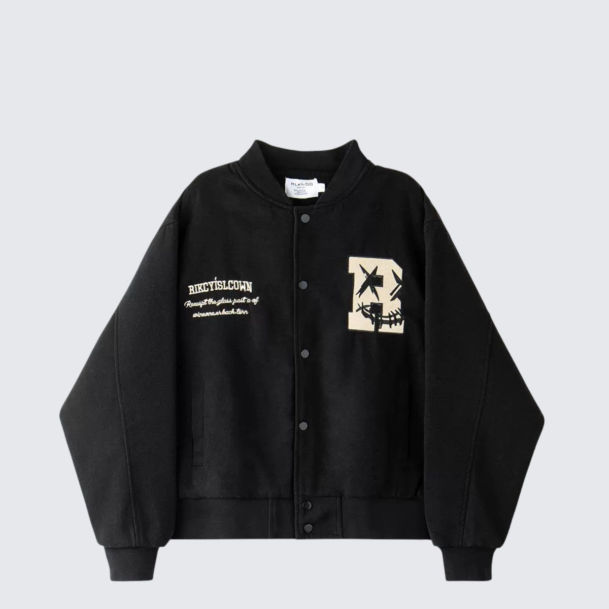 Edgy Clown Smile Baseball Jacket