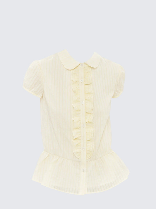 Doll Collar Striped Shirt