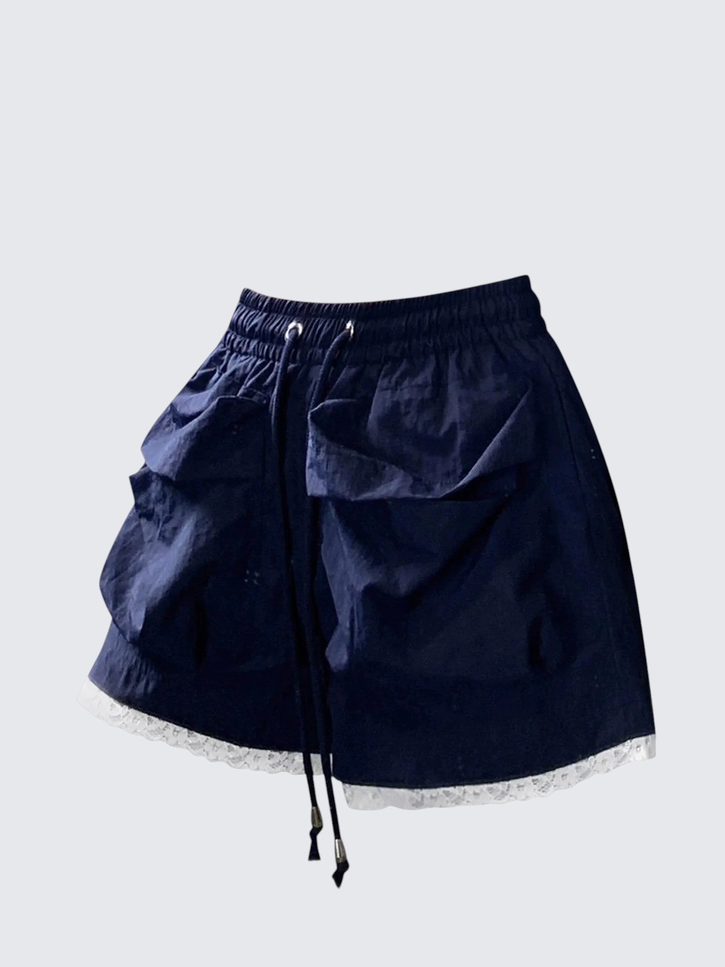 Lace Pocket Ballet Wide-Leg Shorts