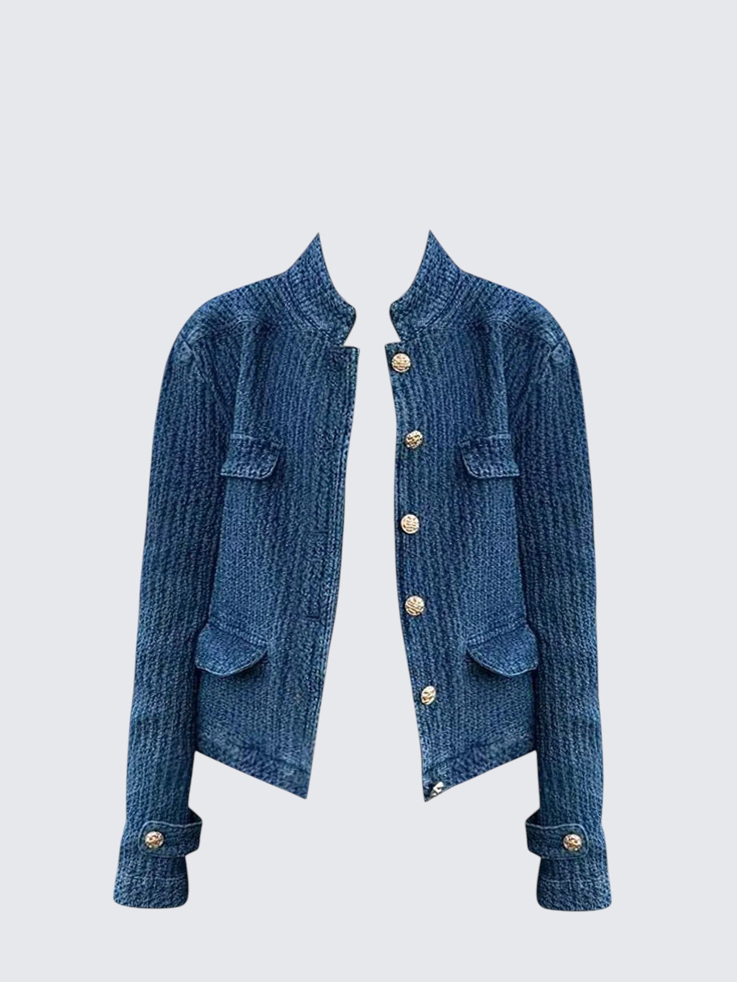 Vintage Denim Chanel Style Jacket