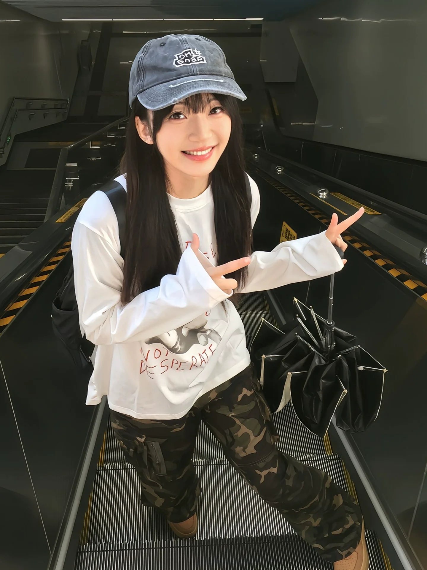 Korean Comfy White Long Sleeve Loose Fit Base Layer Top