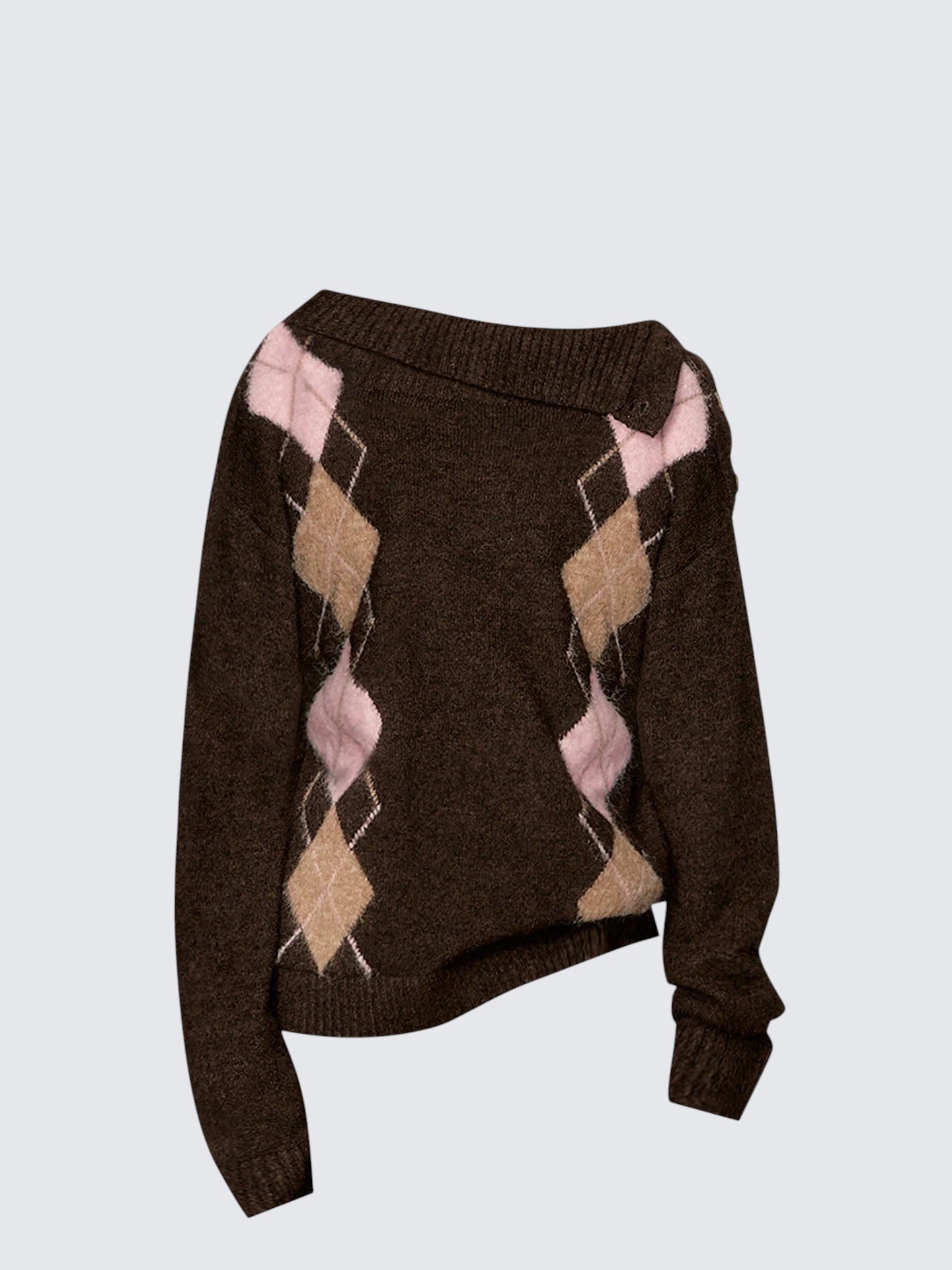 Diamond Pattern Cardigan Women