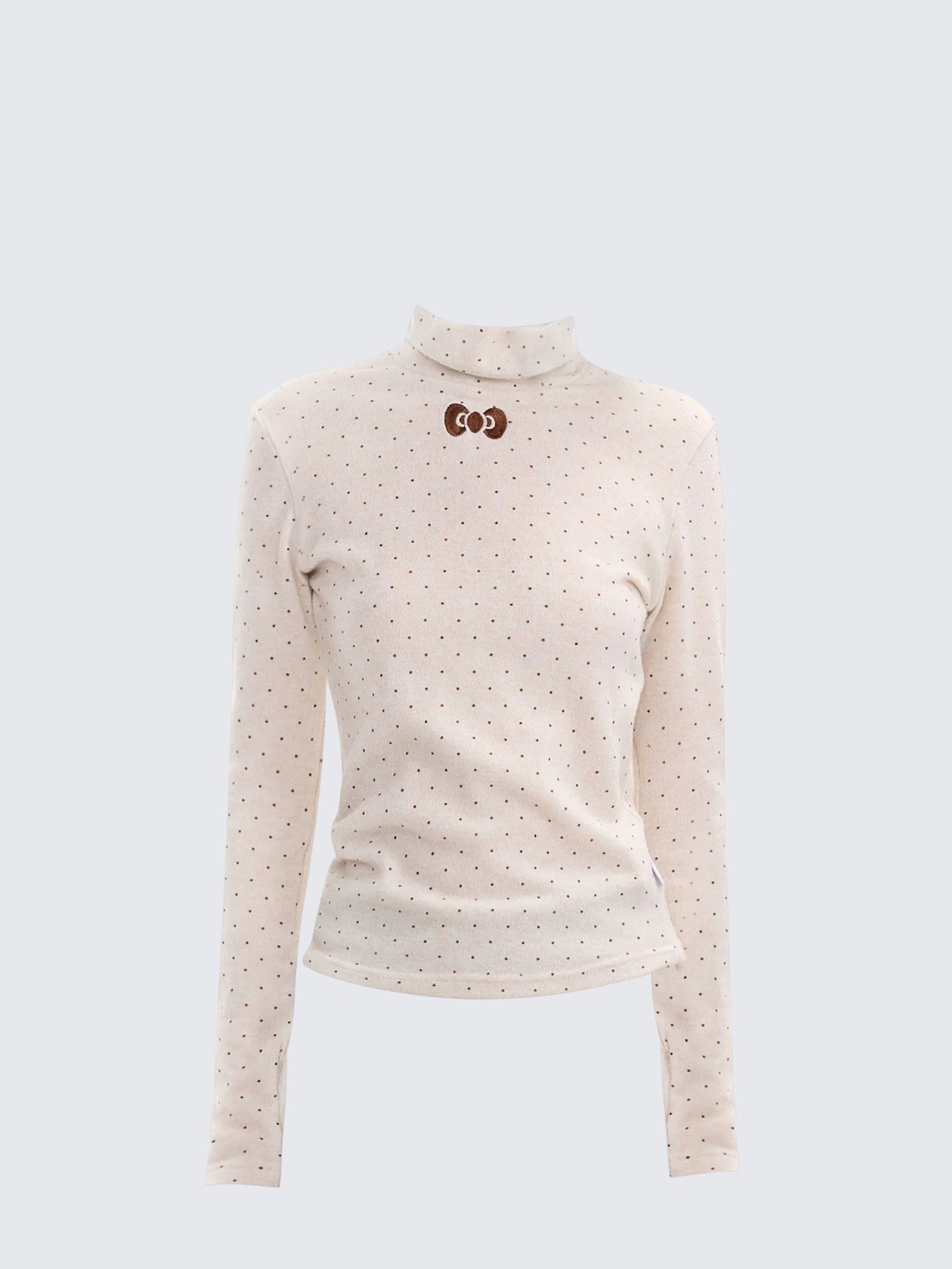 Vintage Polka Dot Turtleneck Tee