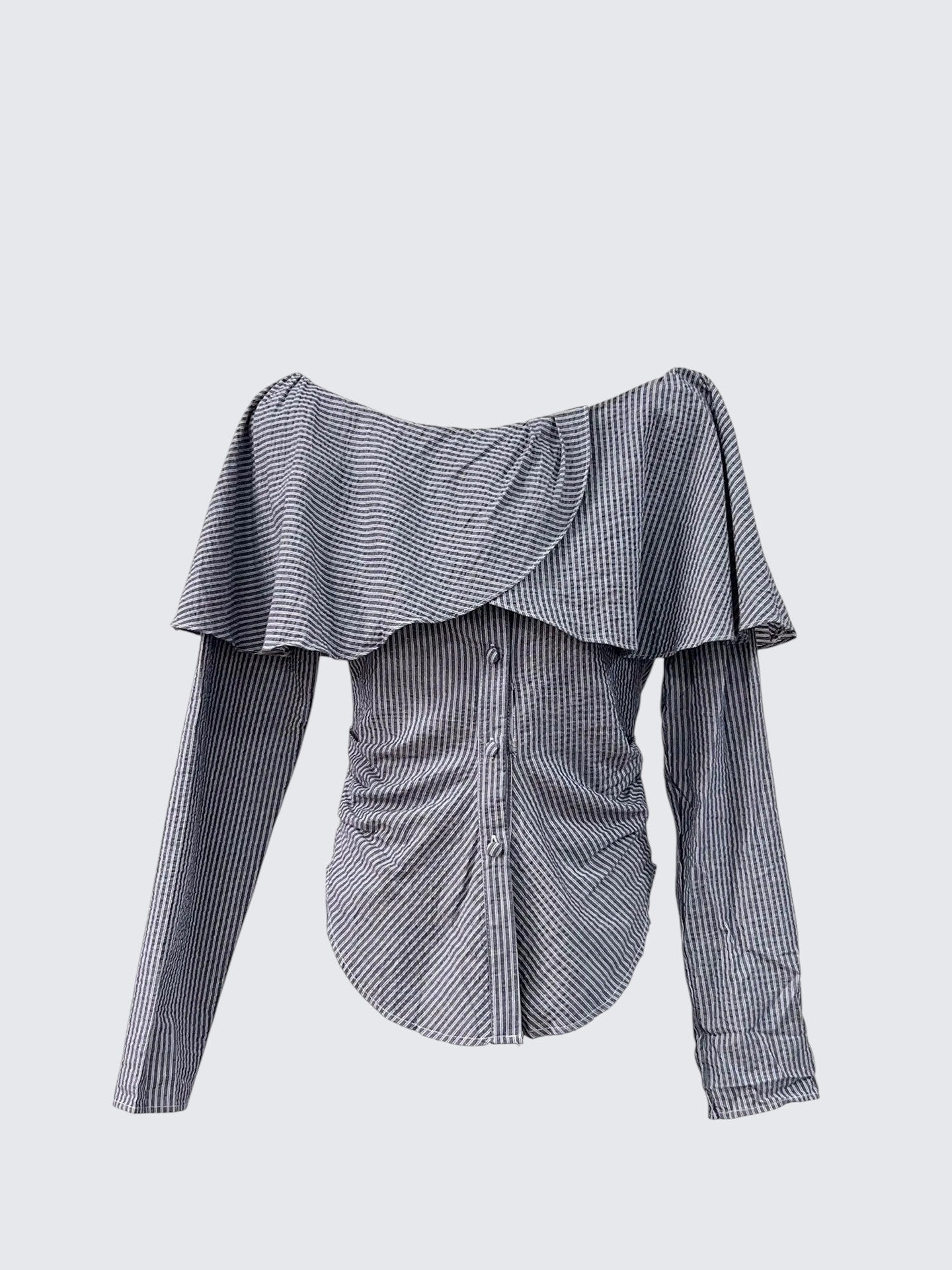 Off-Shoulder Ruffle Shirt