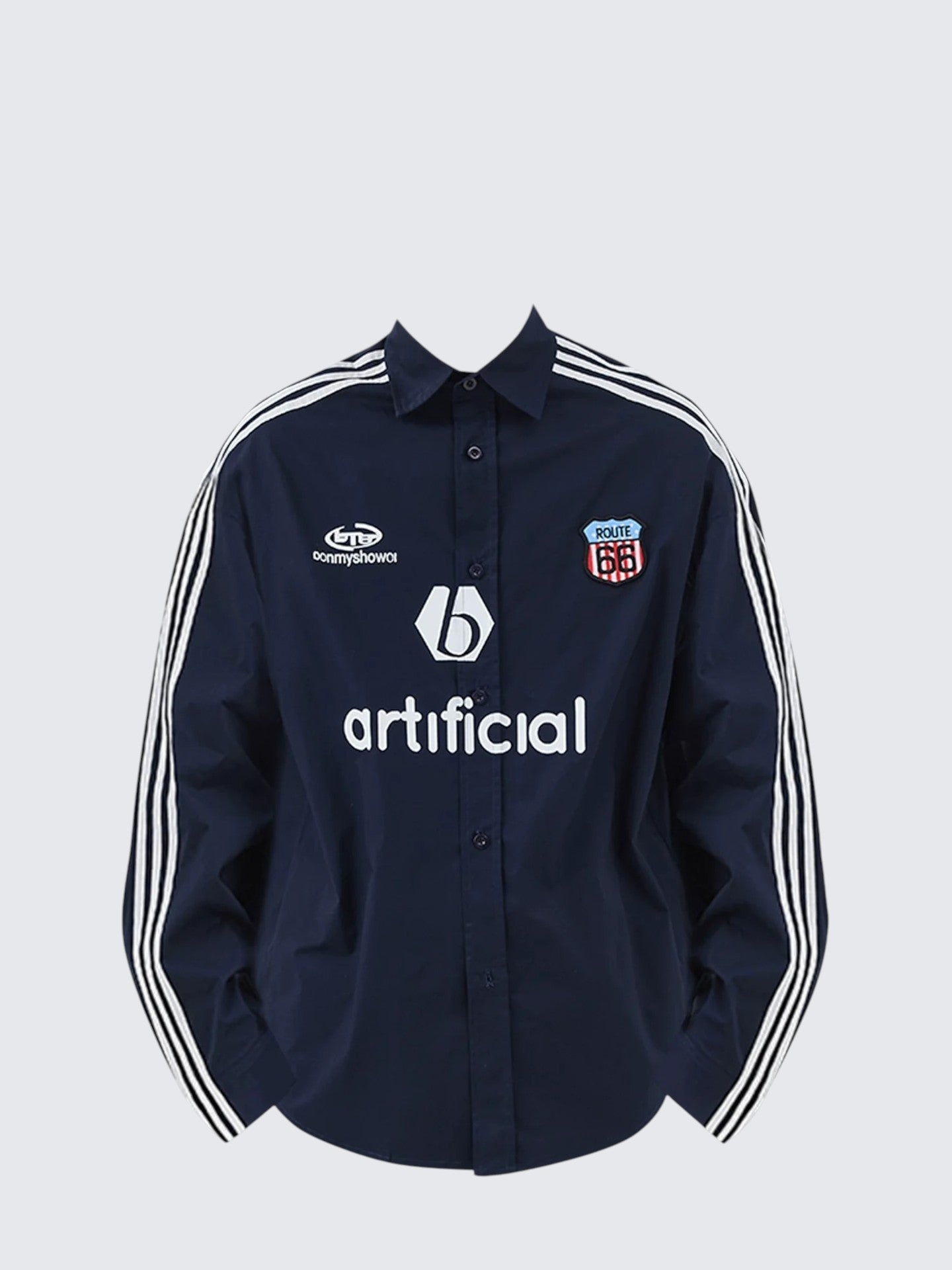 Street Stripe Long Sleeve Sports Shirt