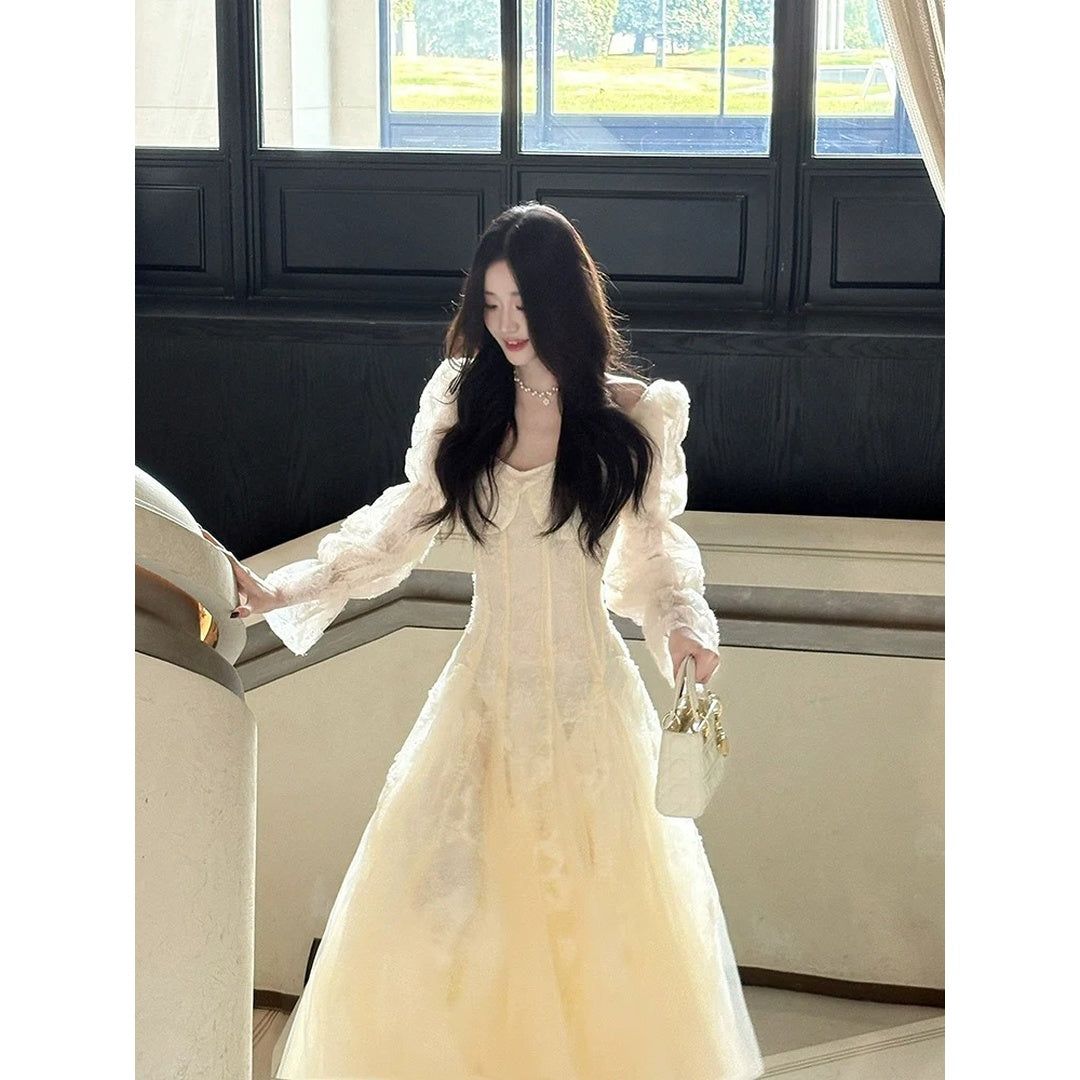 Tulle Lace Butterfly Gown Dress