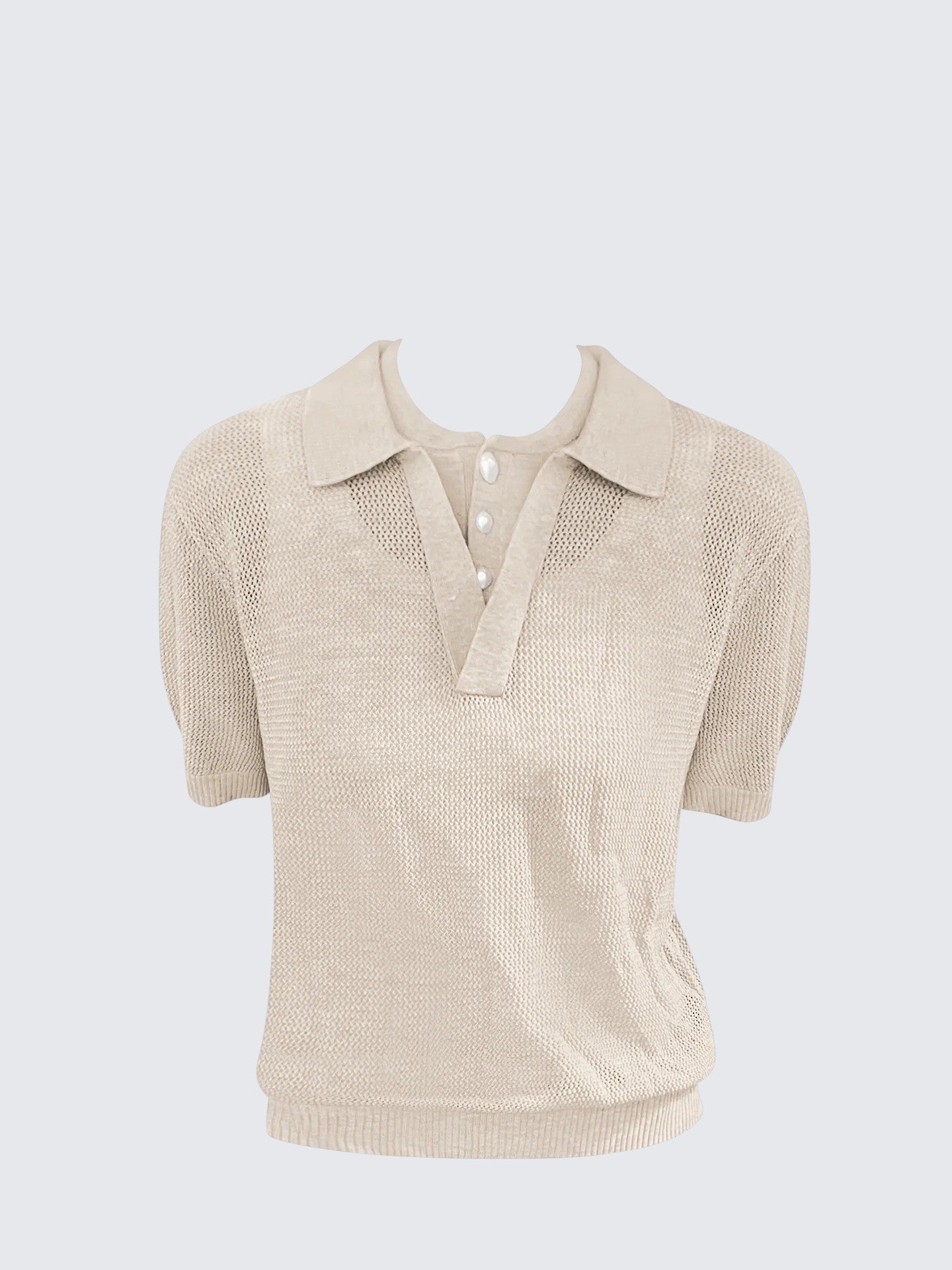 Korean Fake Layered Polo T-Shirt