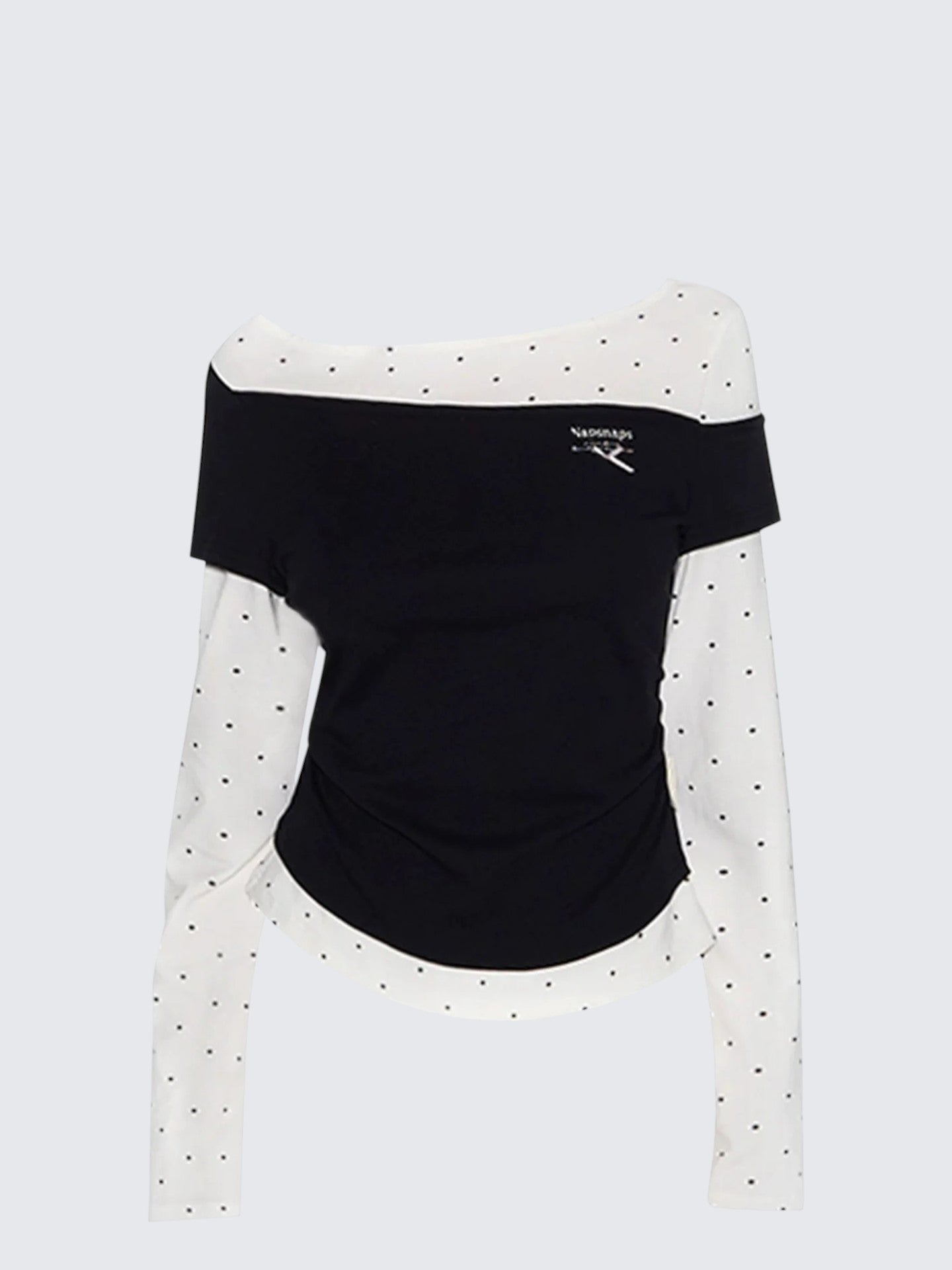 American Girl Asymmetrical Faux Tee