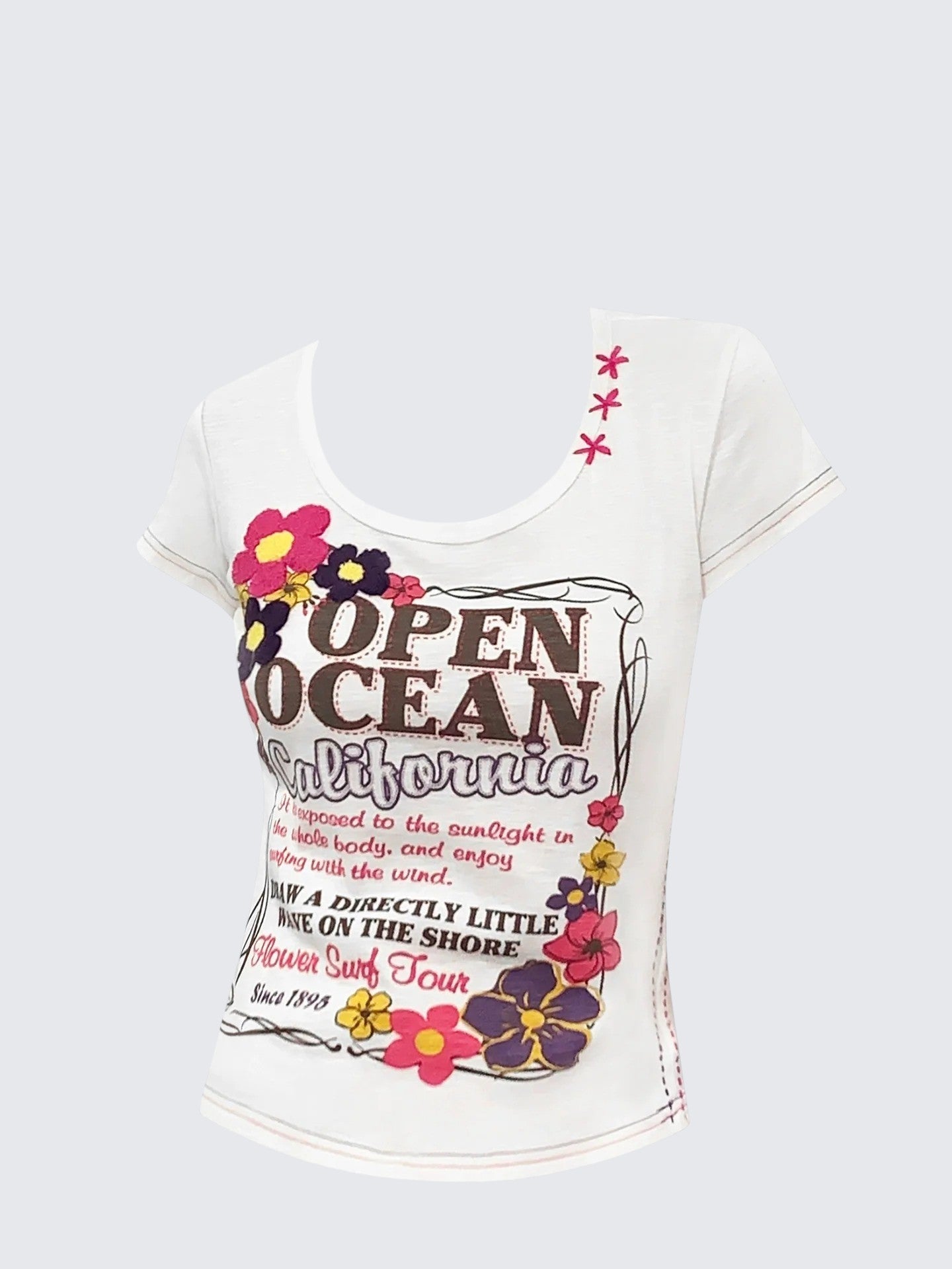 Korean INS U-Neck Top