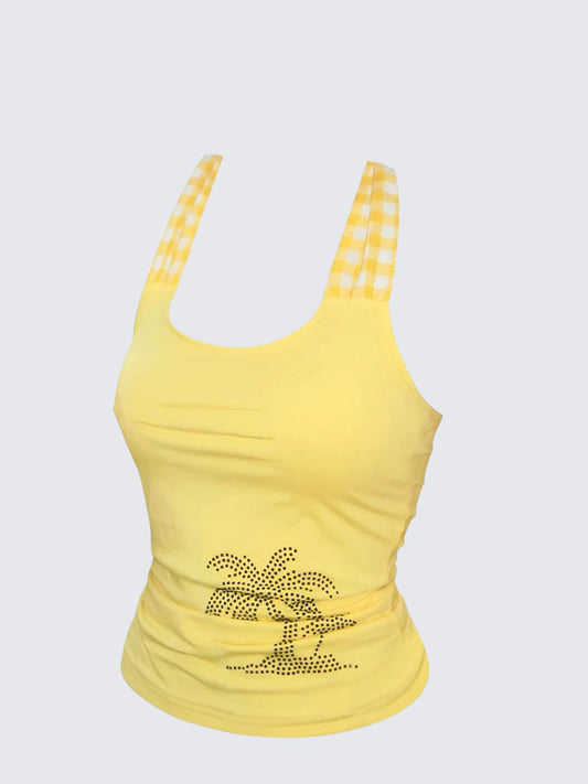 American Halter Bow Spaghetti Top