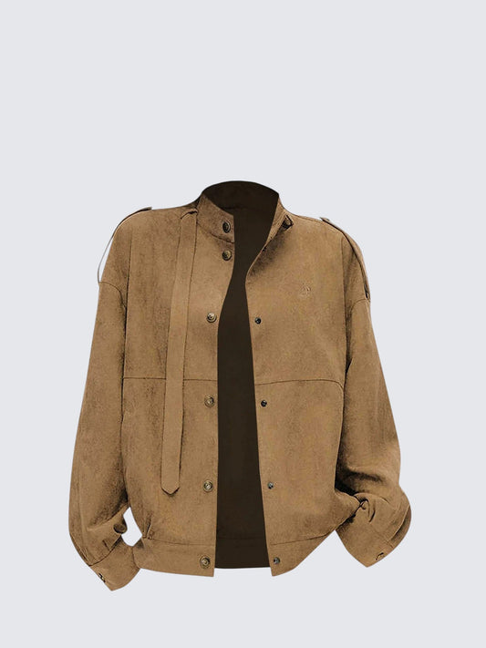 Suede Biker Jacket Women