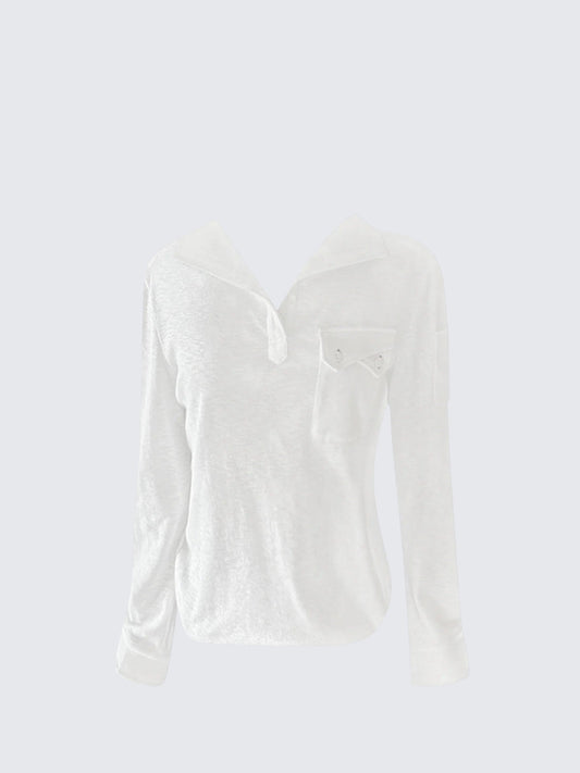 Vintage Long Sleeve Polo Tee