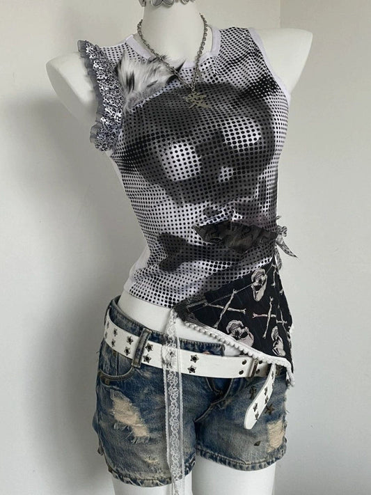 Polka Dot Vintage Retro Y2K Tank Top