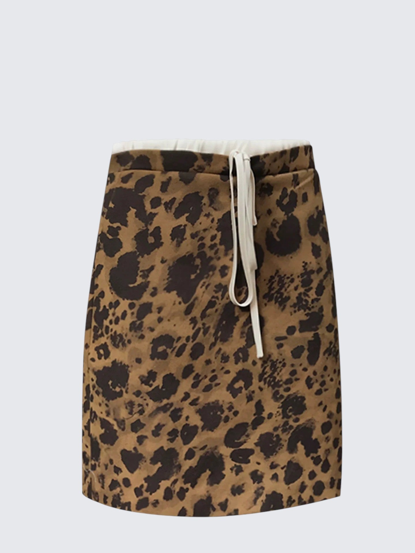 Leopard A-Line Mid Skirt