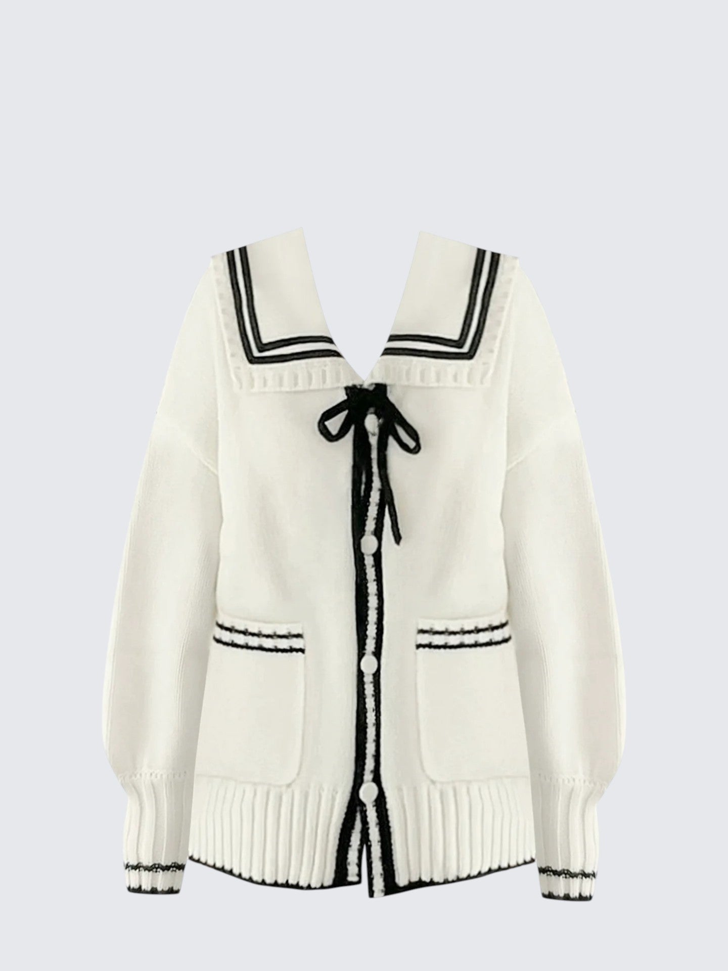 Academy Style Sailor Collar Cardigan